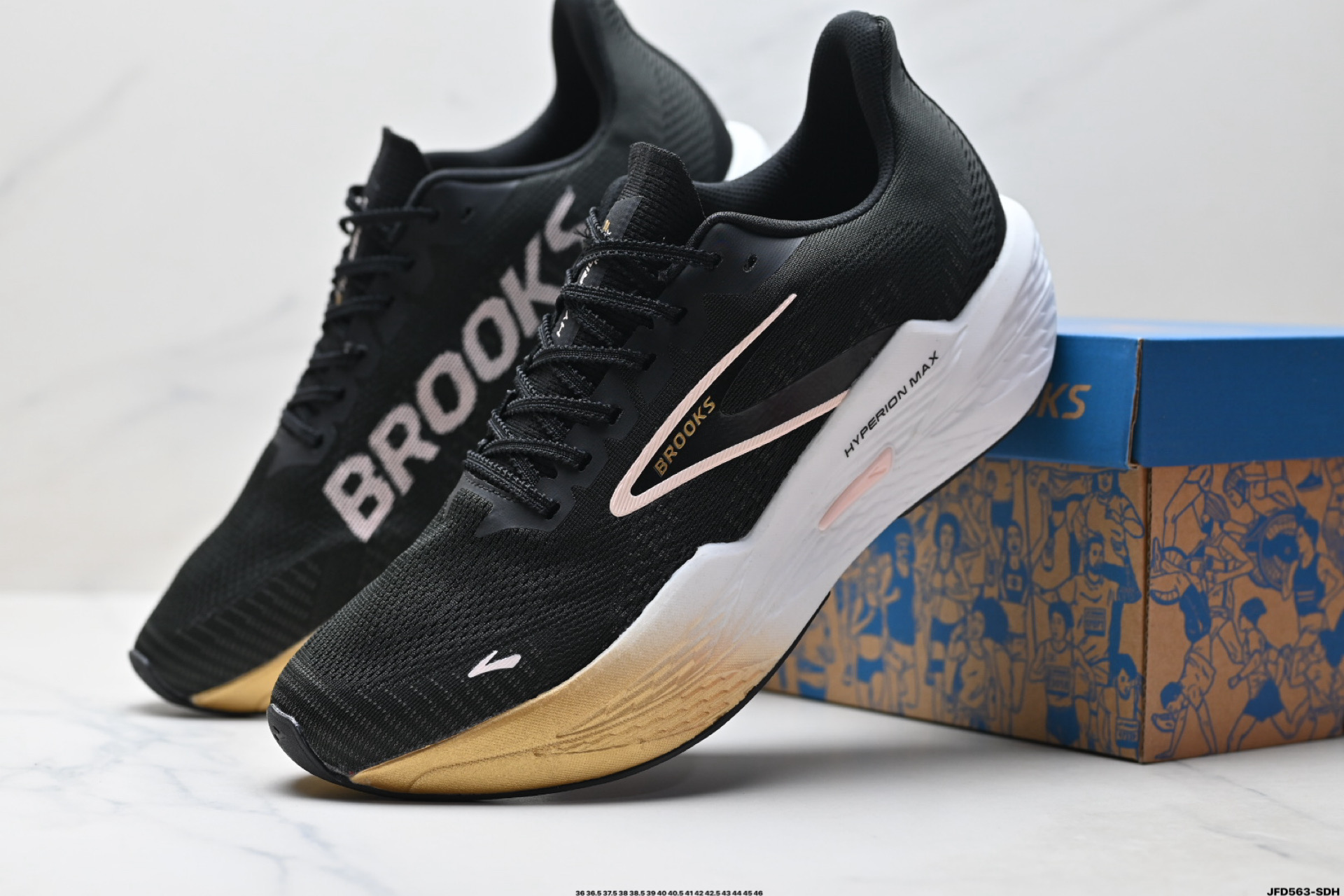 BROOKS布鲁克斯Hyperion Max 2 烈风2 减震竞速马拉松专业跑鞋 110434 1D 098