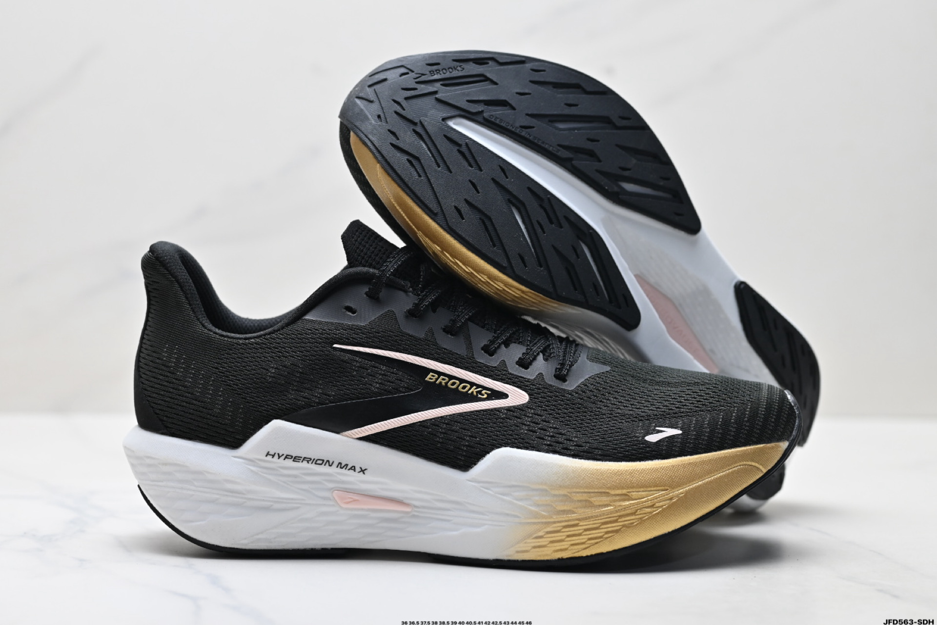 BROOKS布鲁克斯Hyperion Max 2 烈风2 减震竞速马拉松专业跑鞋 110434 1D 098