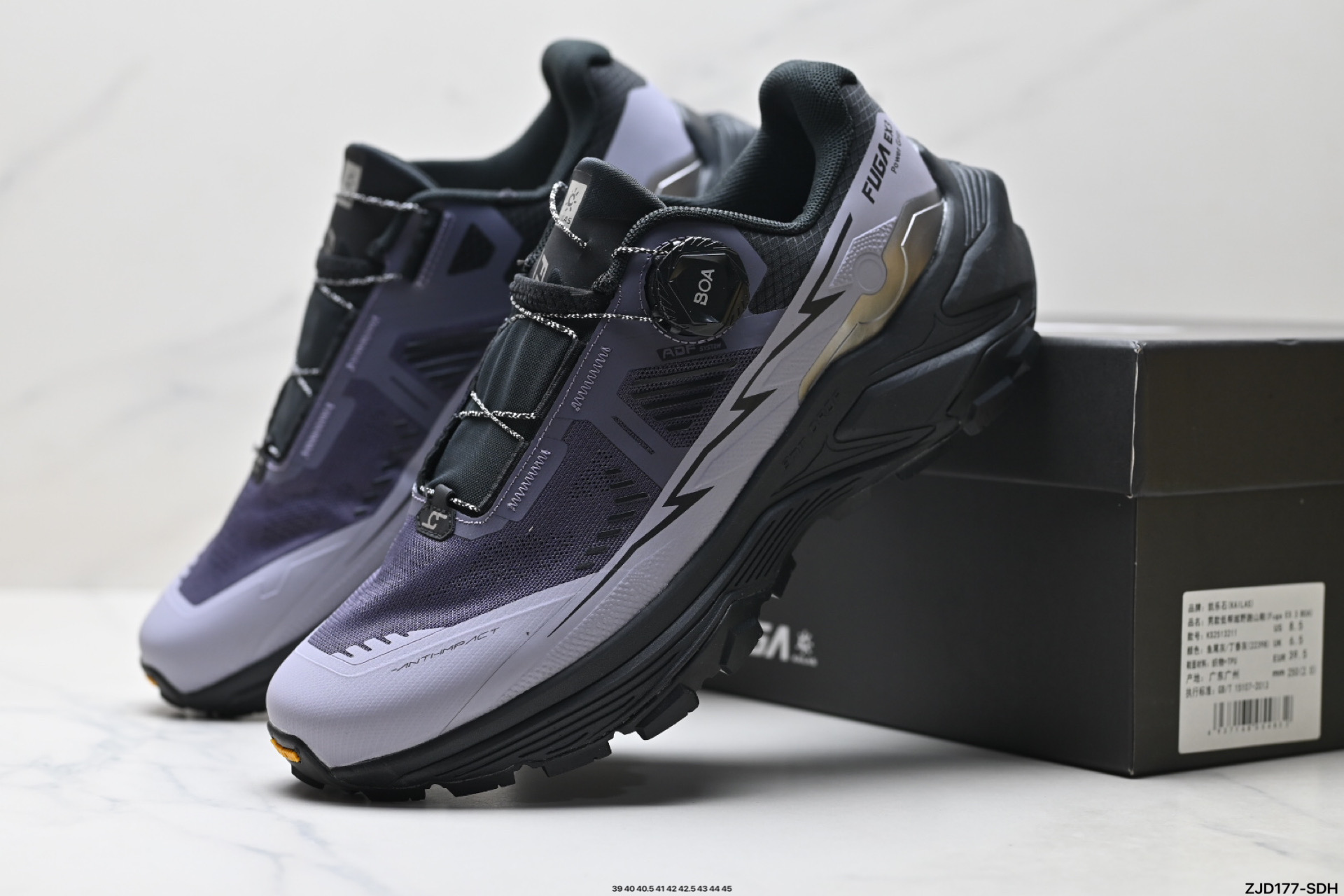 凯乐石 KAILFUGA EX3 BOA 厚底缓冲徒步跑山网布TPU减震防滑透气包裹性抗冲击轻便回弹  KS251