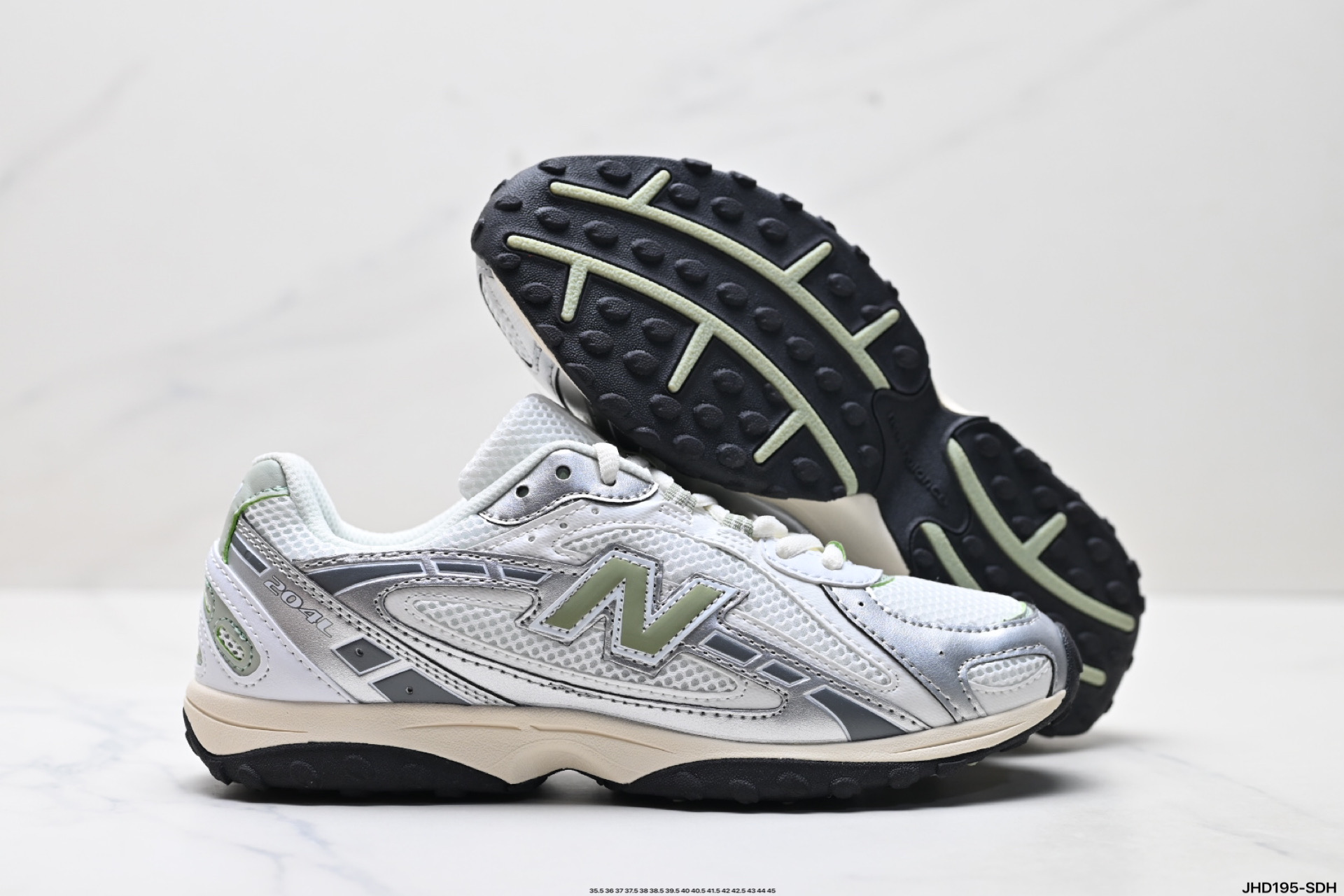 New Balance 204L系列 新百伦 薄底鞋 薄底皮质鞋带德训系 减震耐磨包裹性支撑轻便 低帮 生活休闲鞋 U204LSWB