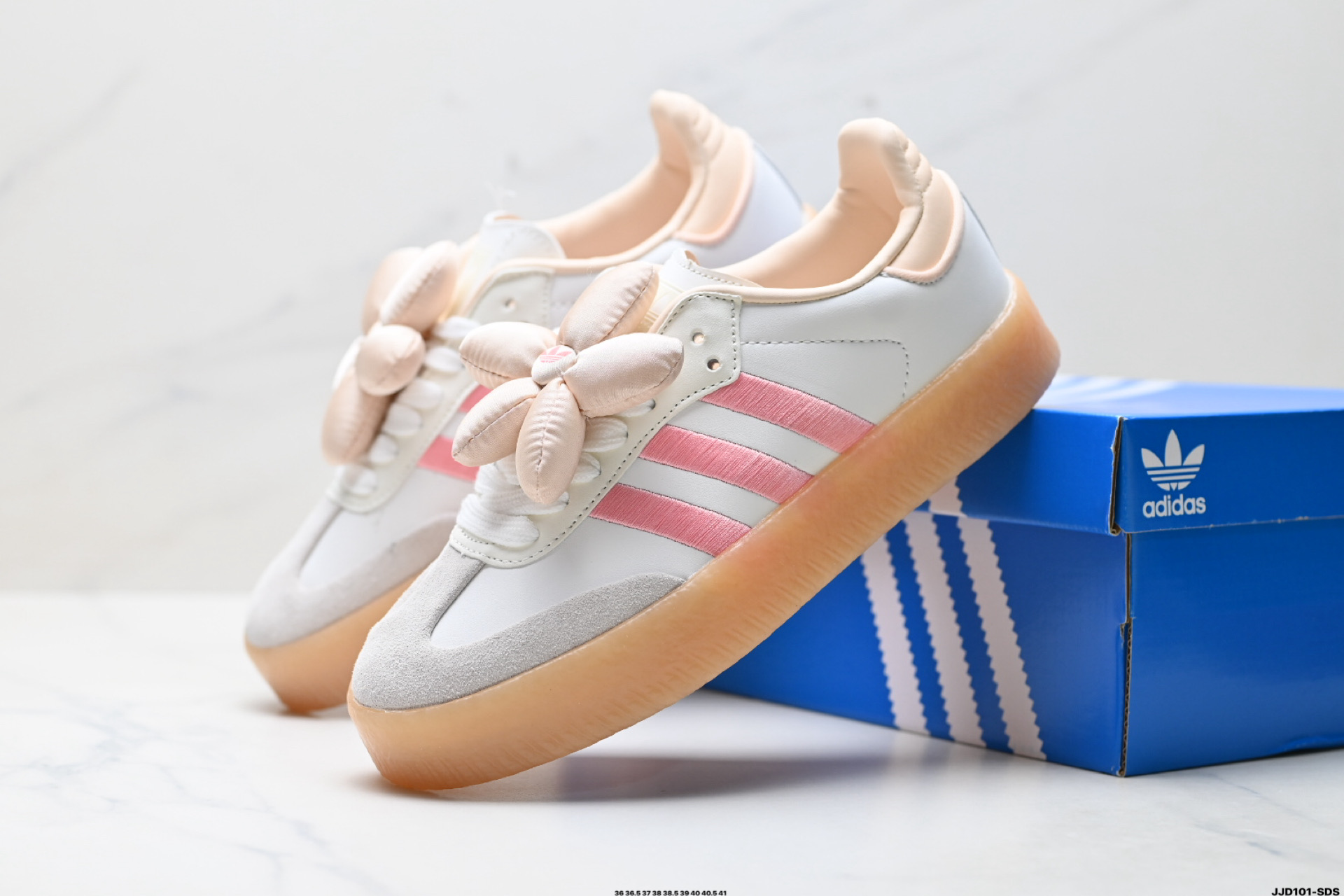 AdidOriginals Sambae 桑巴舞系列阿迪达斯 三叶草 绅士德训足球风百搭低帮休闲运动板鞋 JR3334