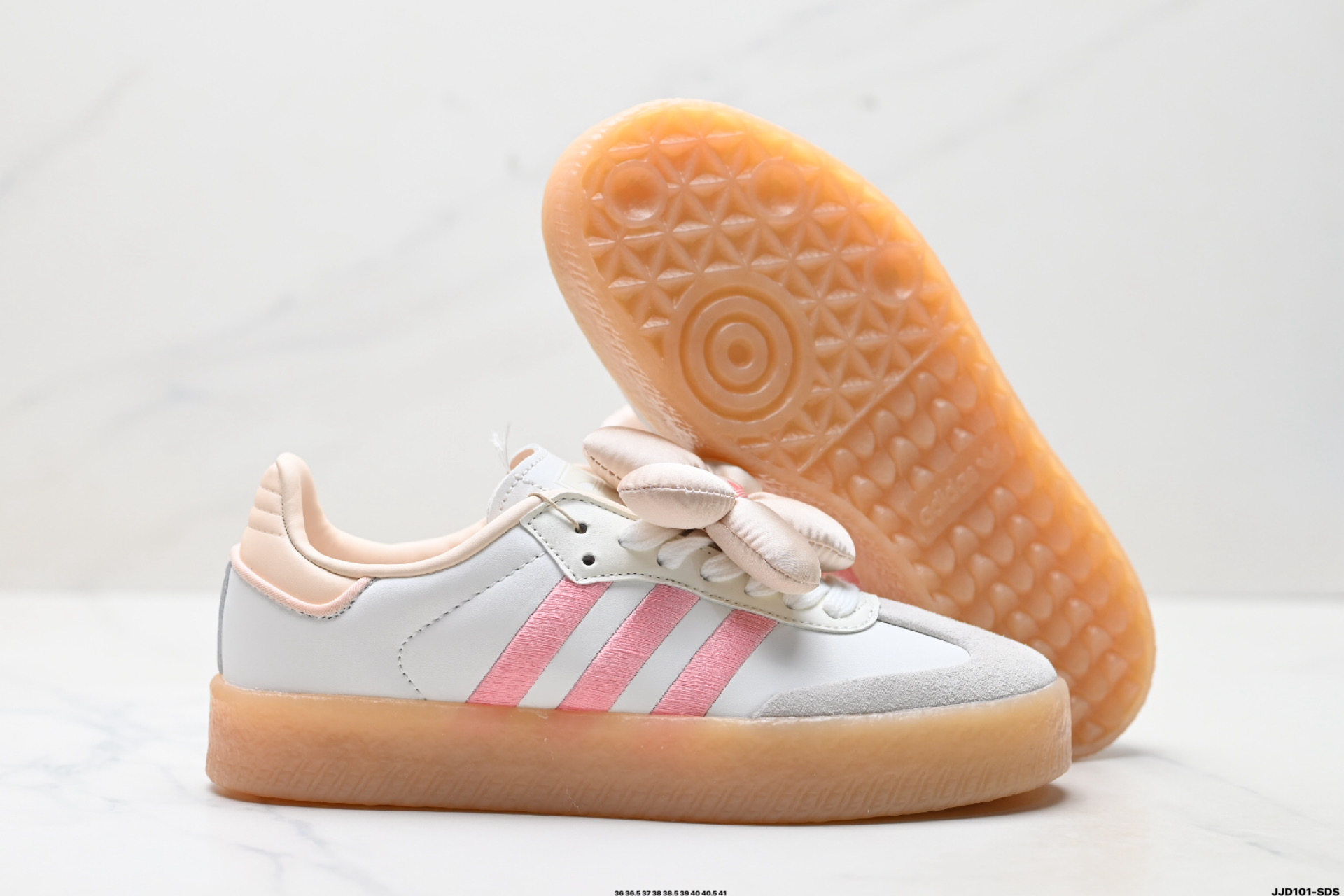 AdidOriginals Sambae 桑巴舞系列阿迪达斯 三叶草 绅士德训足球风百搭低帮休闲运动板鞋 JR3334