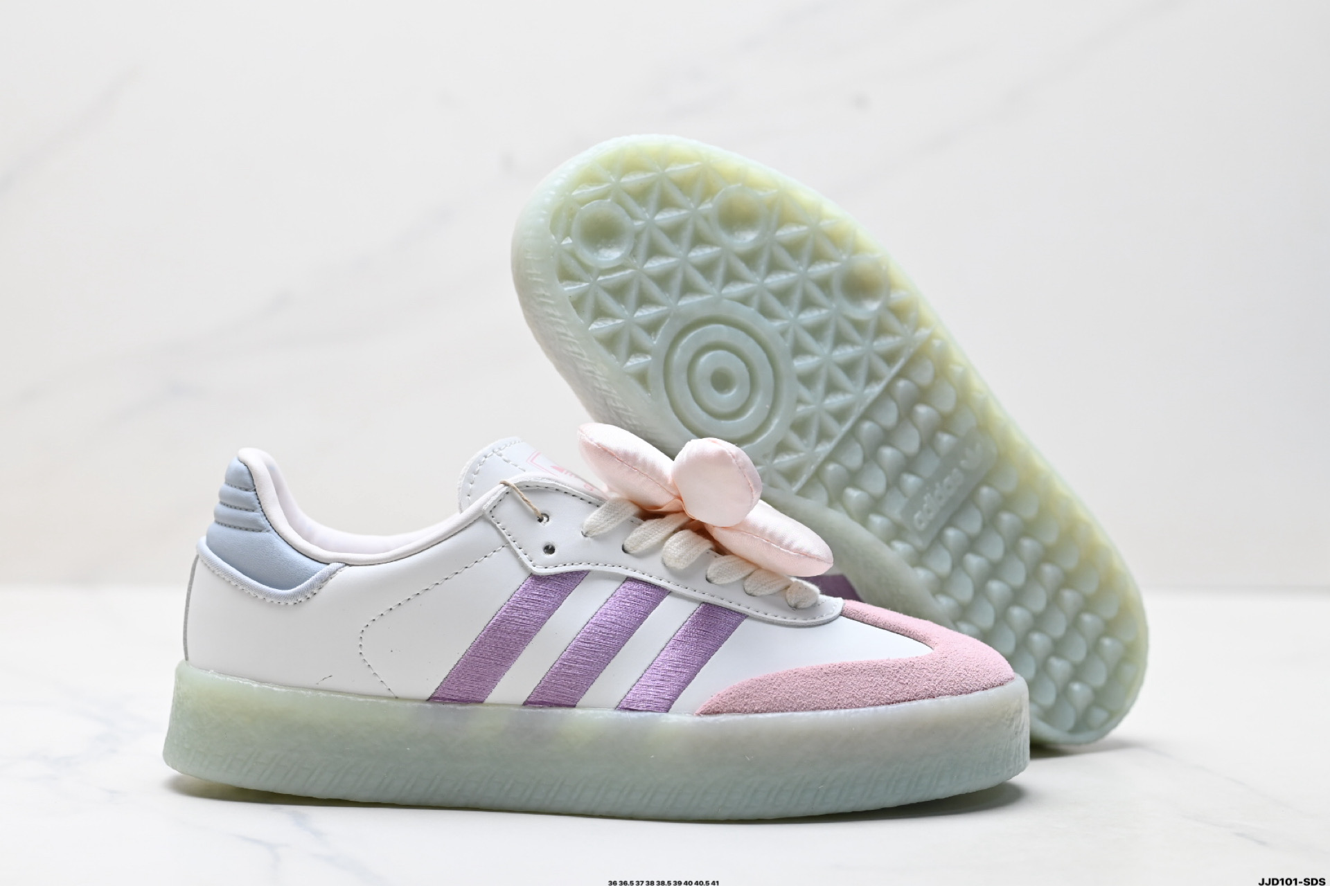 AdidOriginals Sambae 桑巴舞系列阿迪达斯 三叶草 绅士德训足球风百搭低帮休闲运动板鞋 JR3334