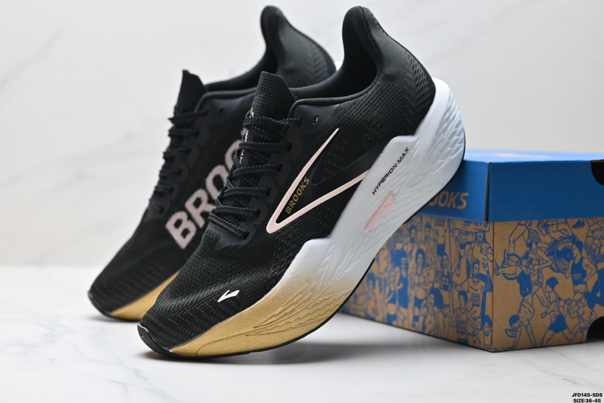 BROOKS布鲁克斯Hyperion Max 2 烈风2 减震竞速马拉松专业跑鞋 110434 1D 098