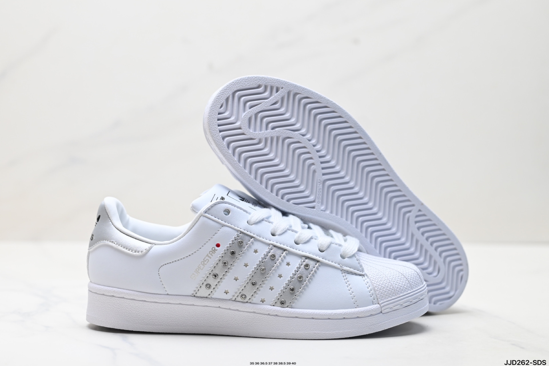 阿迪达斯Adidas三叶草 Originals Superstar贝壳头系列低帮经典百搭休闲运动板鞋 JH7056