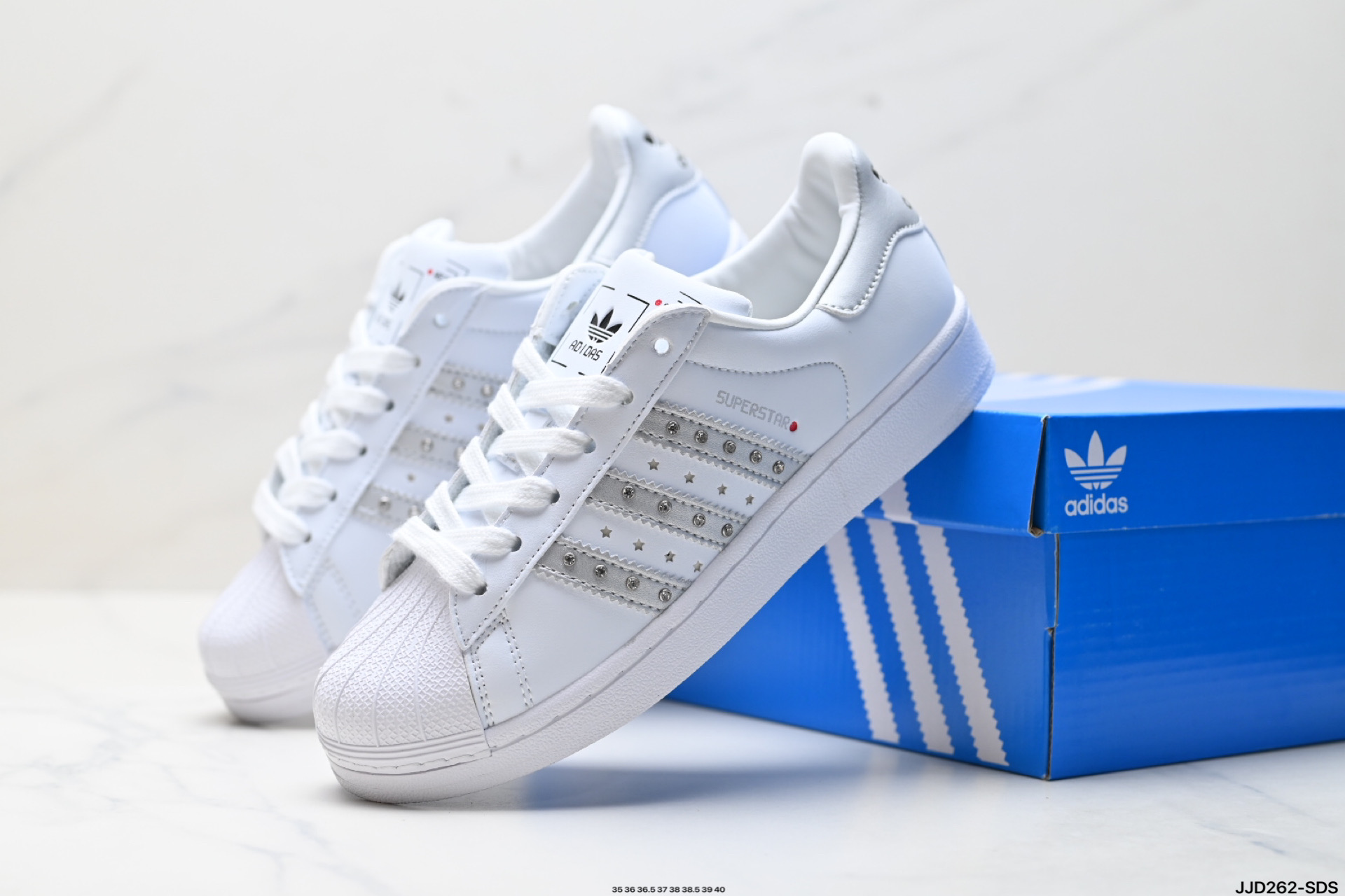 阿迪达斯Adidas三叶草 Originals Superstar贝壳头系列低帮经典百搭休闲运动板鞋 JH7056