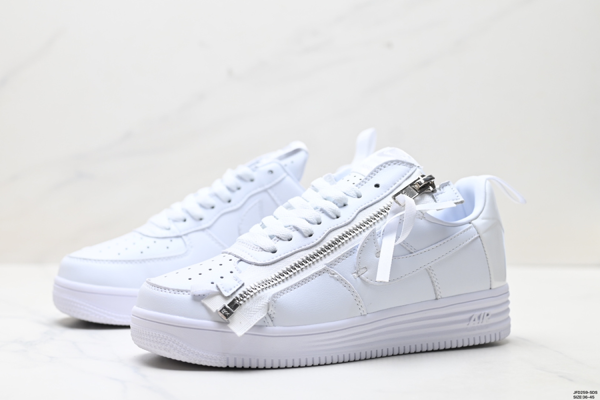 Acronym x Nike Lunar force 1 空军联名款 拉链 休闲 包裹性耐磨 低帮 板鞋  AJ6247-100