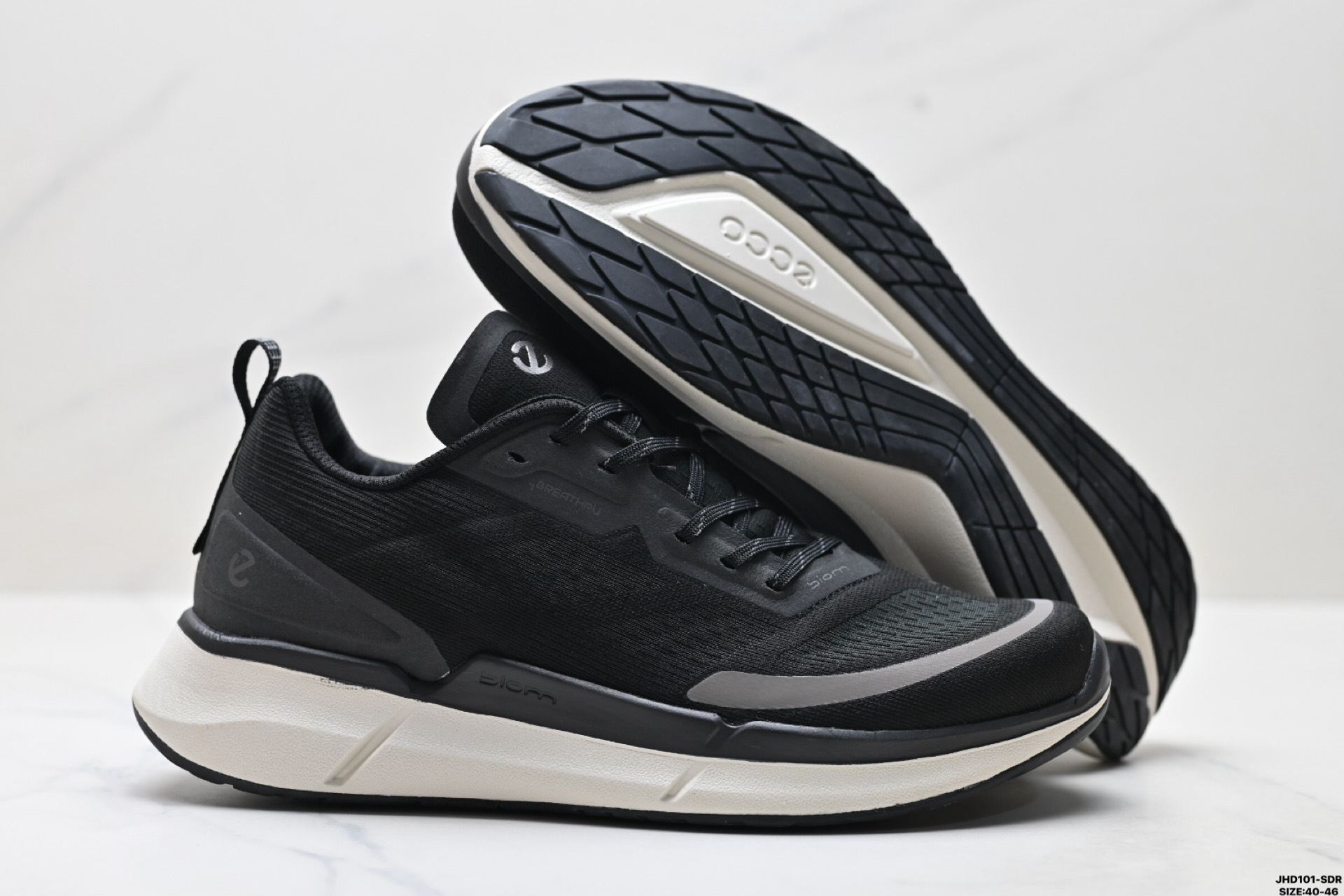 Ecco爱步 Biom 2.2 breathru 时尚圆头 低帮 生活休闲鞋 830753-001