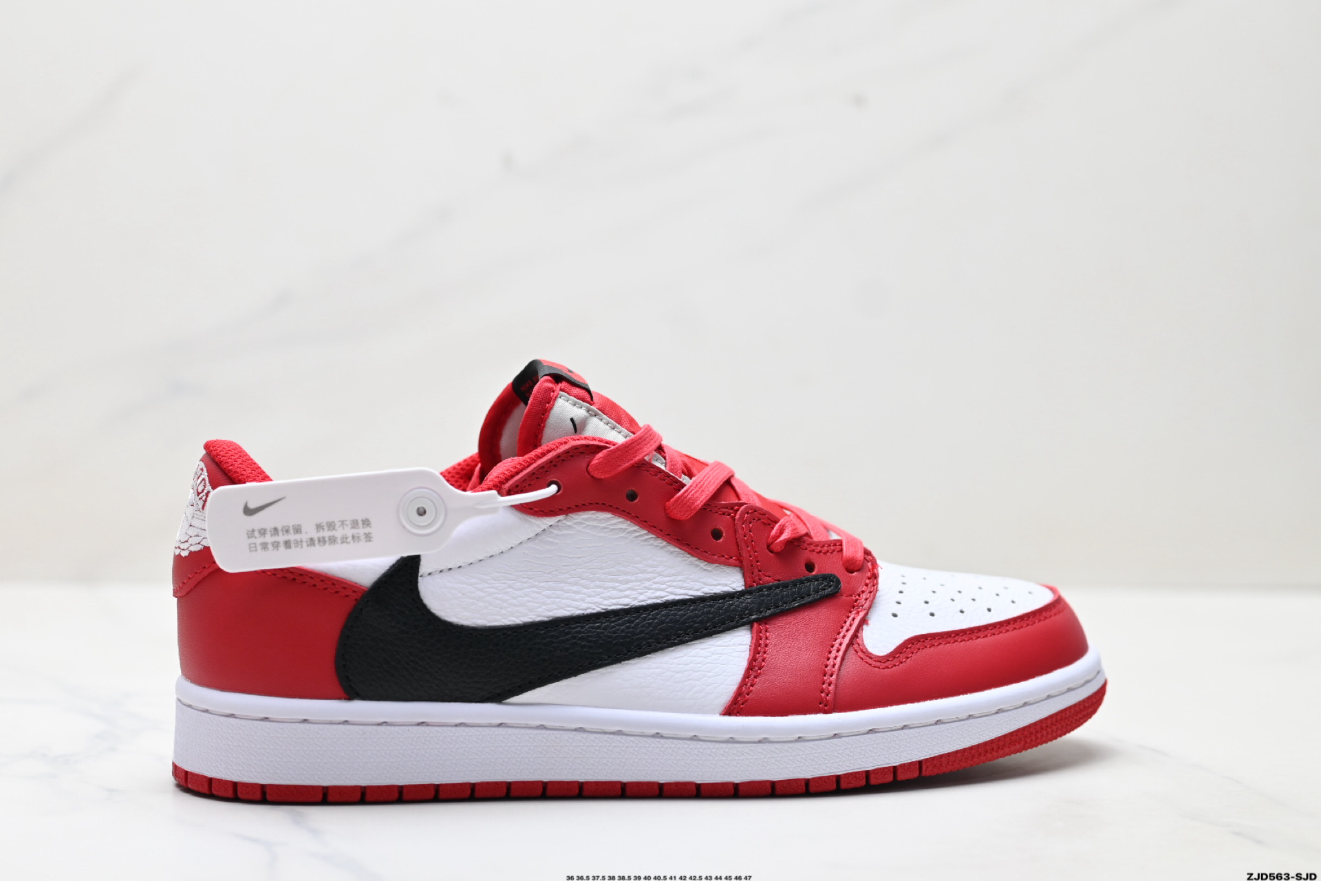 250 Nike Air Jordan 1 x Travis Scott AJ1倒勾 乔一倒钩 耐克 低帮文化篮球鞋  DM7866-101
