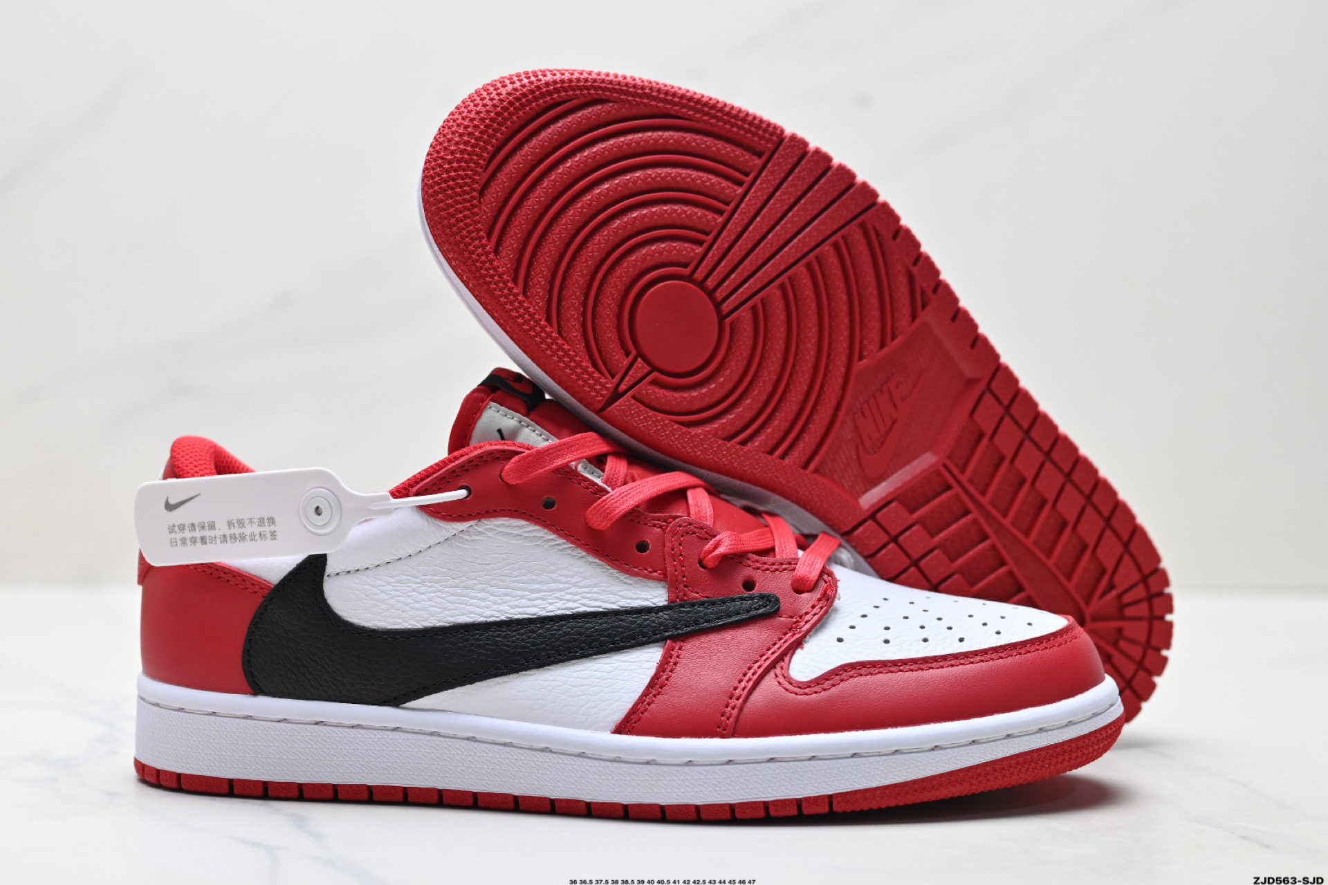 250 Nike Air Jordan 1 x Travis Scott AJ1倒勾 乔一倒钩 耐克 低帮文化篮球鞋  DM7866-101