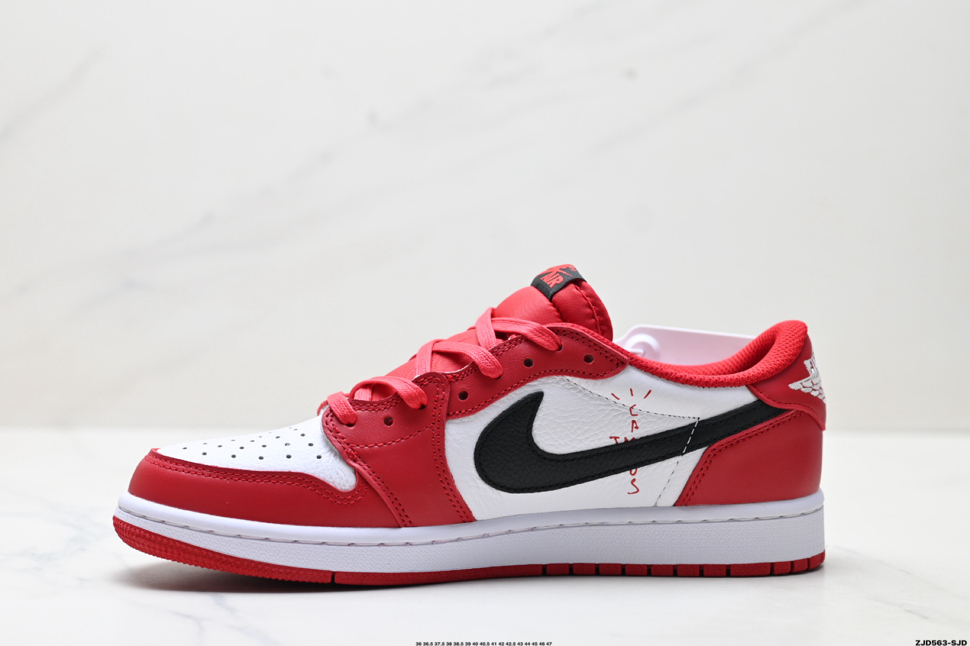 250 Nike Air Jordan 1 x Travis Scott AJ1倒勾 乔一倒钩 耐克 低帮文化篮球鞋  DM7866-101