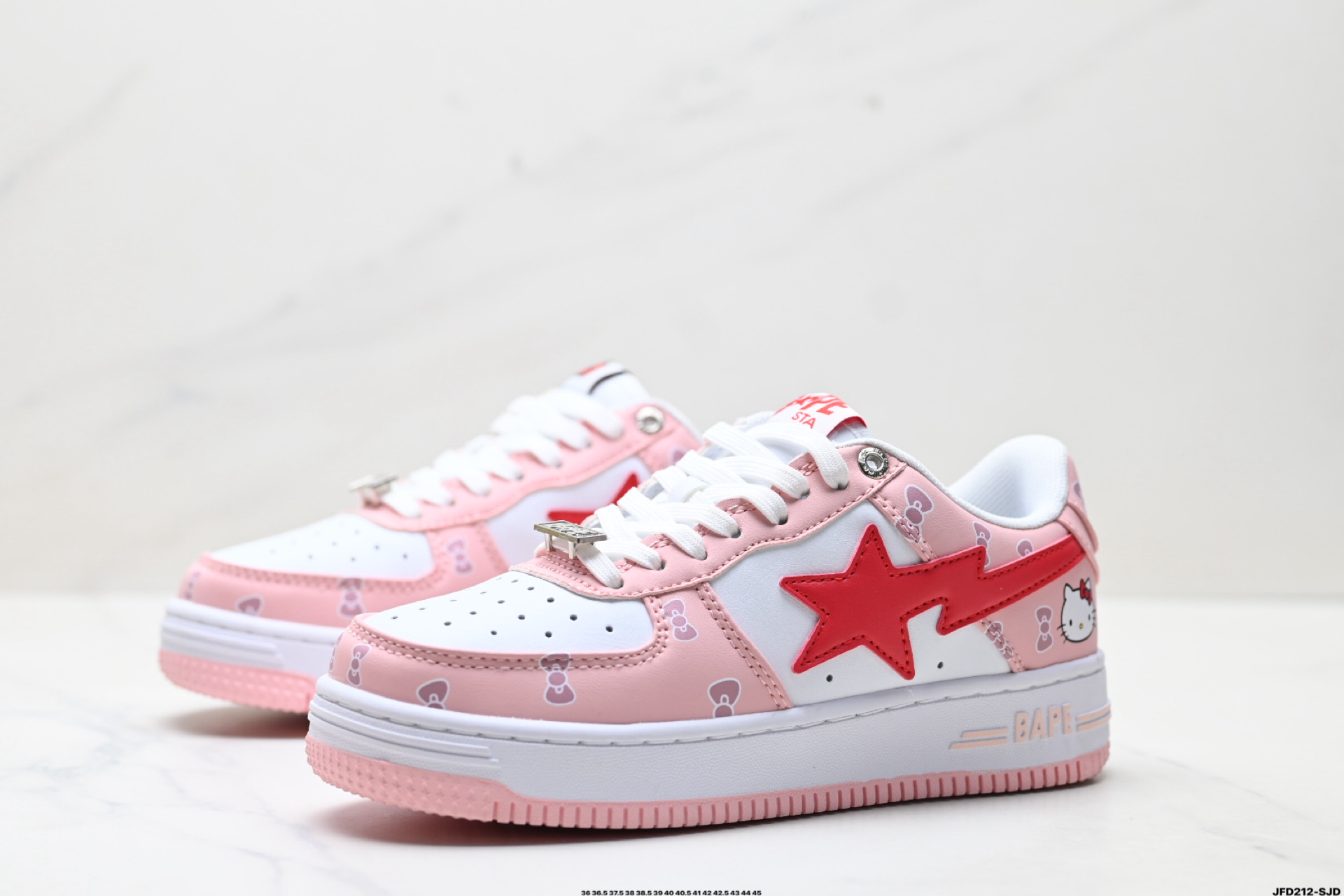 A BATHING APE STA ”Pastel Color” 皮革 休闲舒适低帮 时尚板鞋