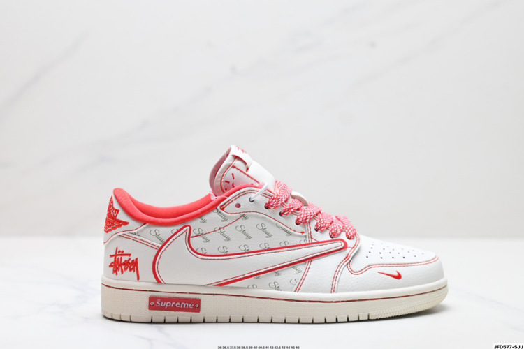 Nike Air Jordan 1 x Travis Scott Low 'DIY' Custom Sneakers 1 Nike Air Jordan 1 x Travis Scott Low ‘DIY’ Custom Sneakers