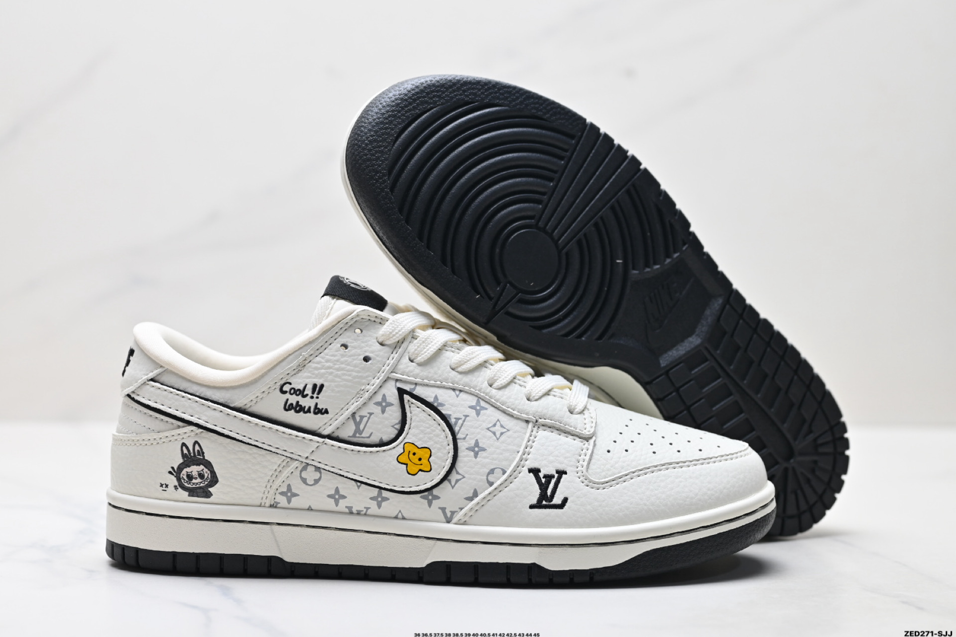 270 Nike Dunk Low Retro ‘DIY高端定制’耐克 低帮休闲运动板鞋  SC0601-455