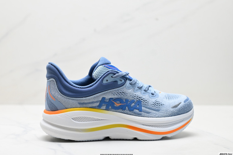 Hoka One One Bondi 9 Running Shoes, Retro, Comfortable, and Slip-Resistant 1 Hoka One One Bondi 9 Running Shoes, Retro, Comfortable, and Slip-Resistant
