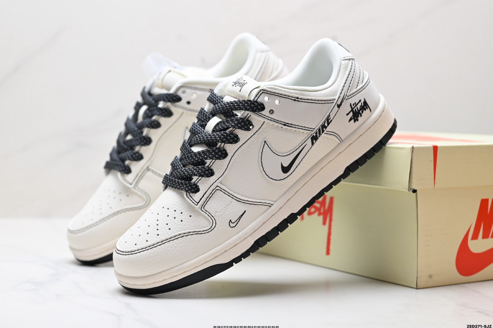 270 Nike Dunk Low Retro ‘DIY高端定制’耐克 低帮休闲运动板鞋  HH7518-096