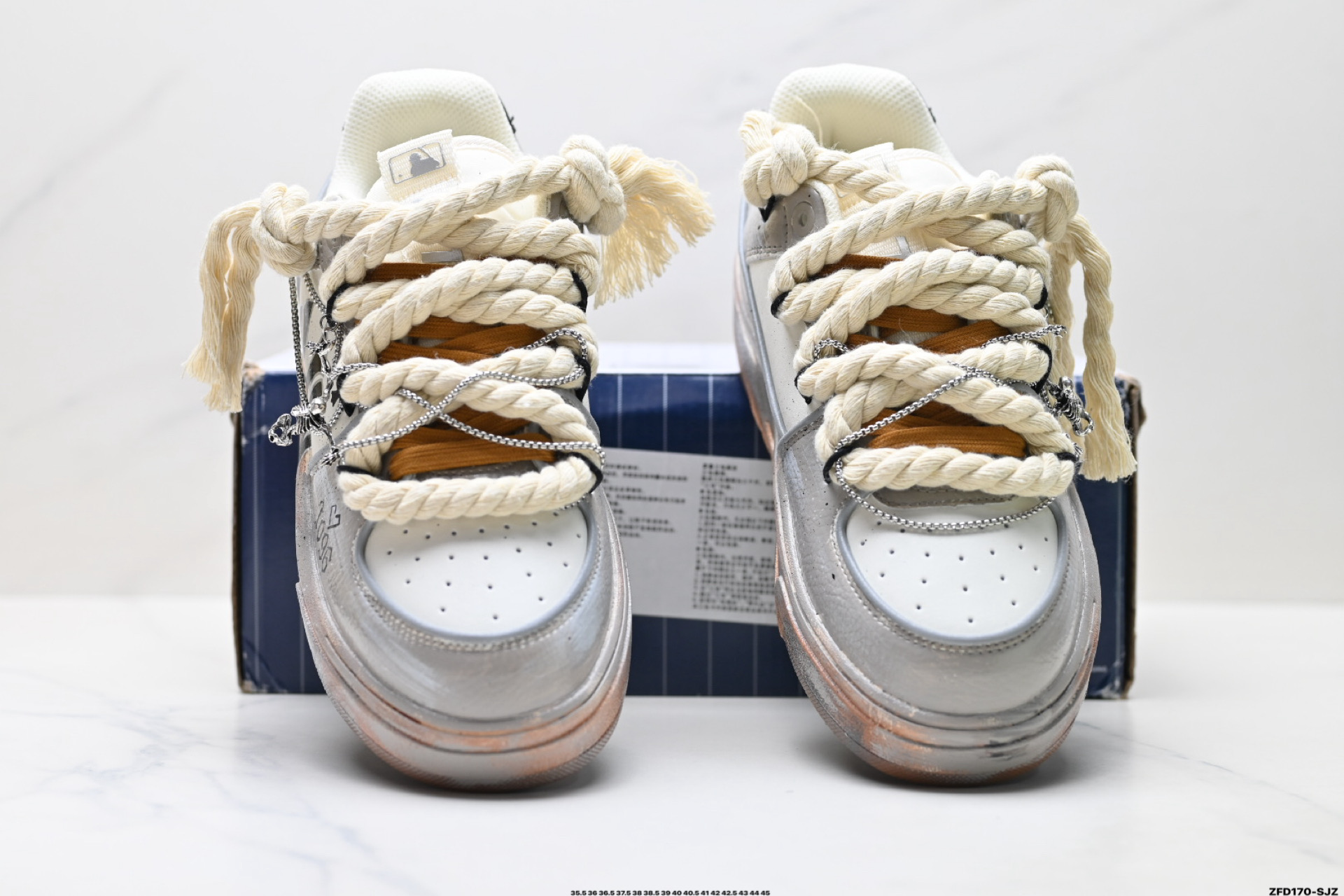 MLB Chunky Liner PU ‘DIY定制’ 简约时尚 百搭 包裹性保暖防滑防水减震 低帮 板鞋 3ASXCA12N