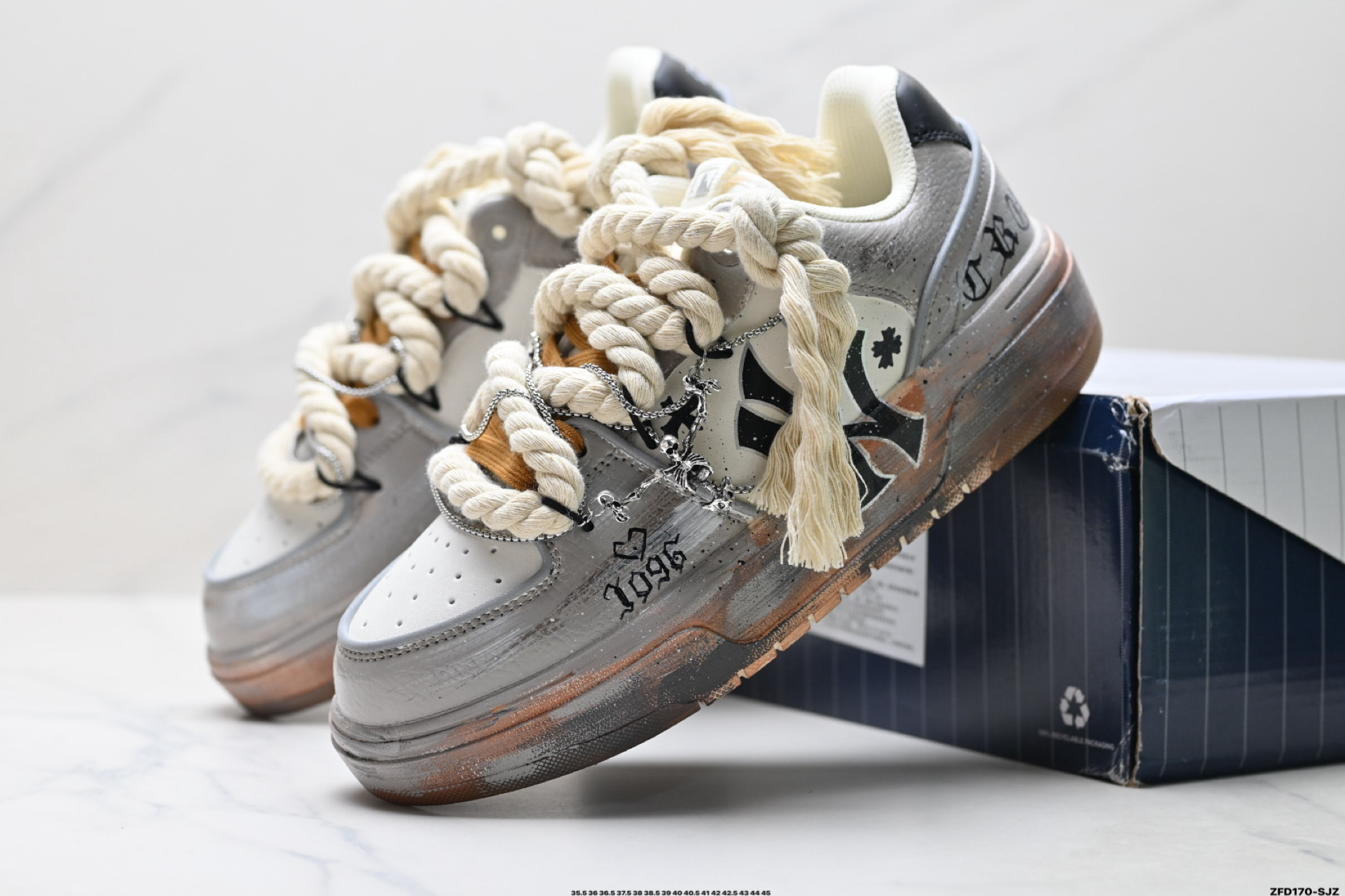 MLB Chunky Liner PU ‘DIY定制’ 简约时尚 百搭 包裹性保暖防滑防水减震 低帮 板鞋 3ASXCA12N