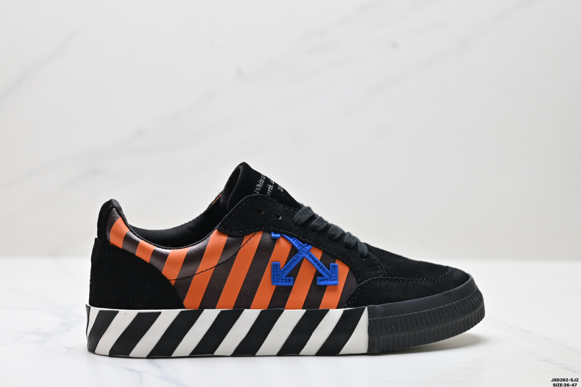 220 OFF-WHITE Vulcanized Striped Low Top 潮流 低帮时尚板鞋