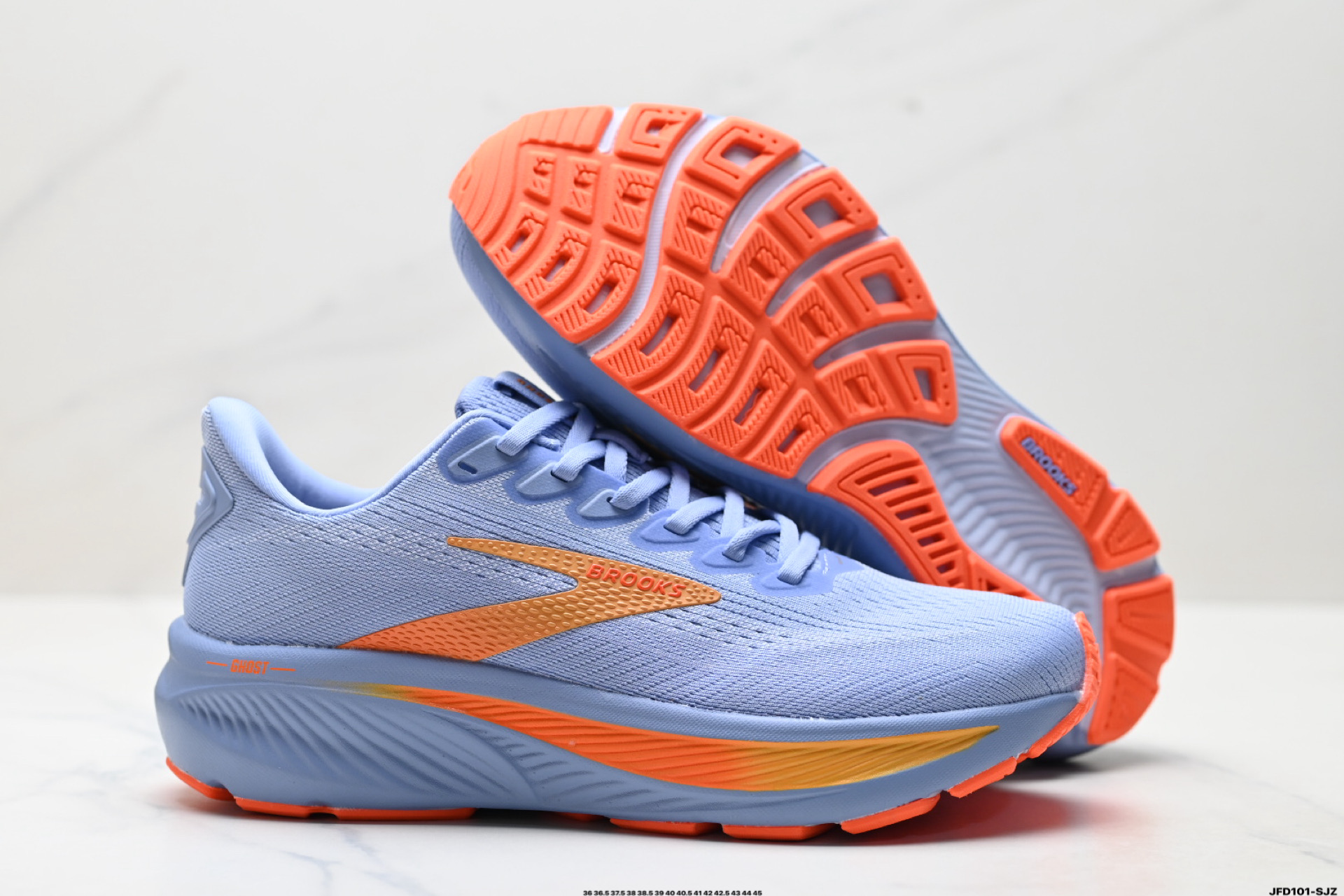 Brooks布鲁克斯 Ghost 17 网面时尚 网布耐磨透气 低帮 休闲跑步鞋 120431 1D 443