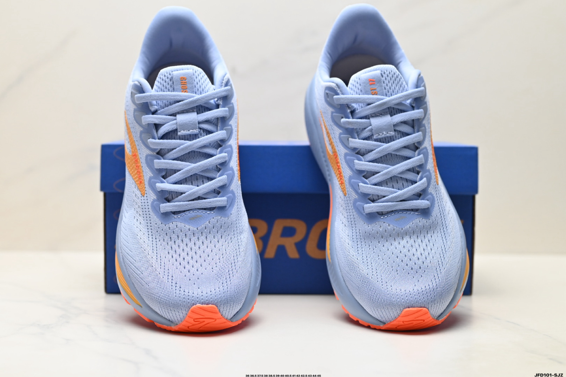 Brooks布鲁克斯 Ghost 17 网面时尚 网布耐磨透气 低帮 休闲跑步鞋 120431 1D 443