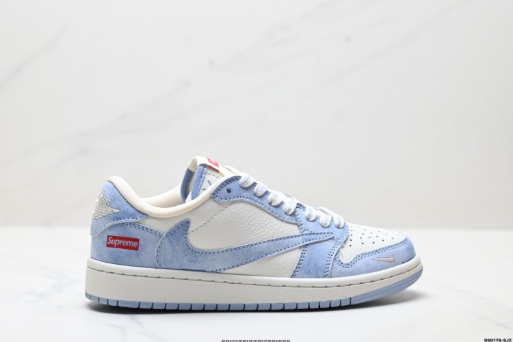 Nike Air Jordan 1 x Travis Scott DIY Low Top Basketball Shoes 1 Nike Air Jordan 1 x Travis Scott DIY Low Top Basketball Shoes