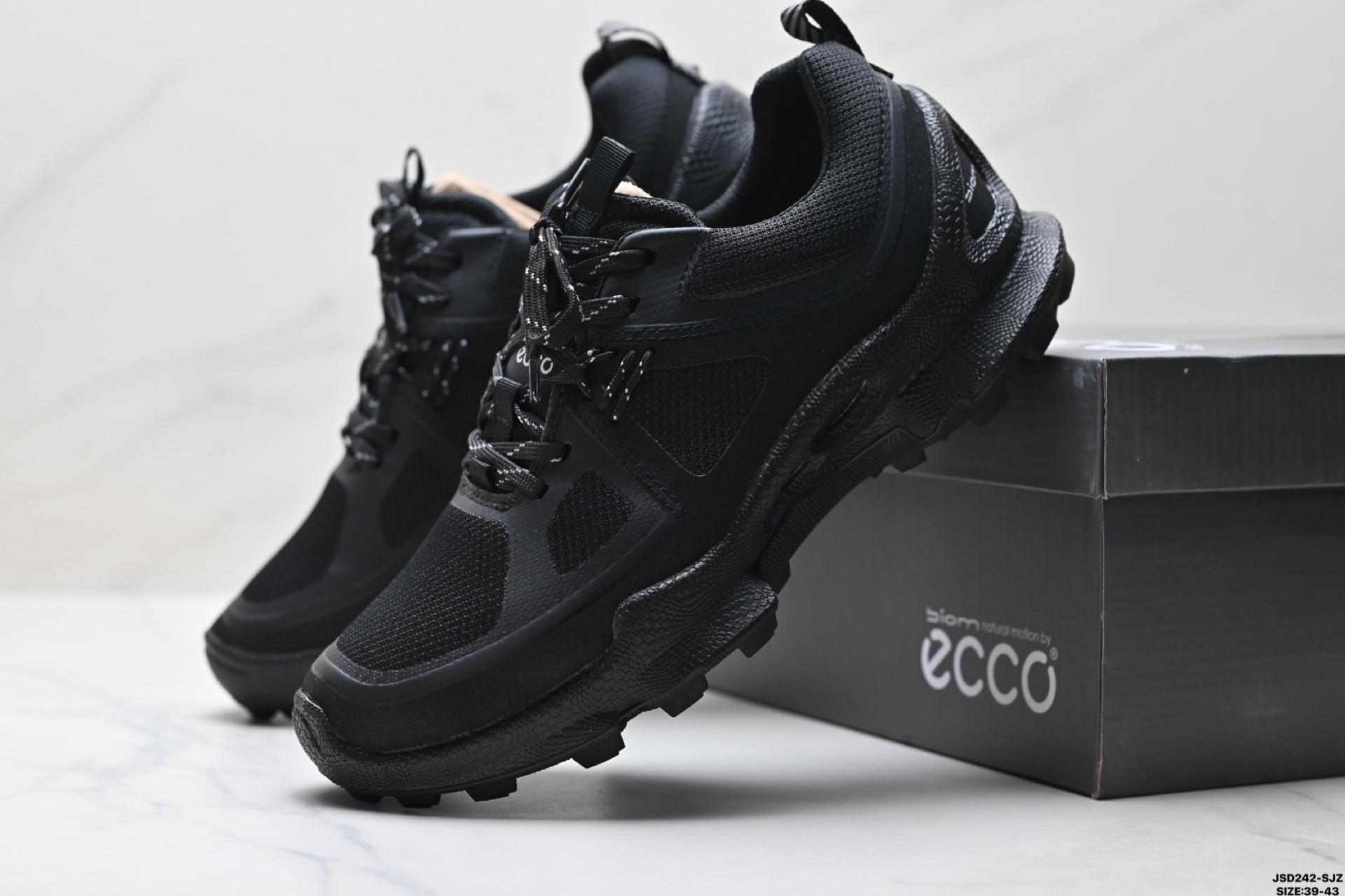 Ecco Biom C-Trail Zapatillas de Senderismo de Cuero para Hombre, Negras 9 i1754929984715 2059 0 7