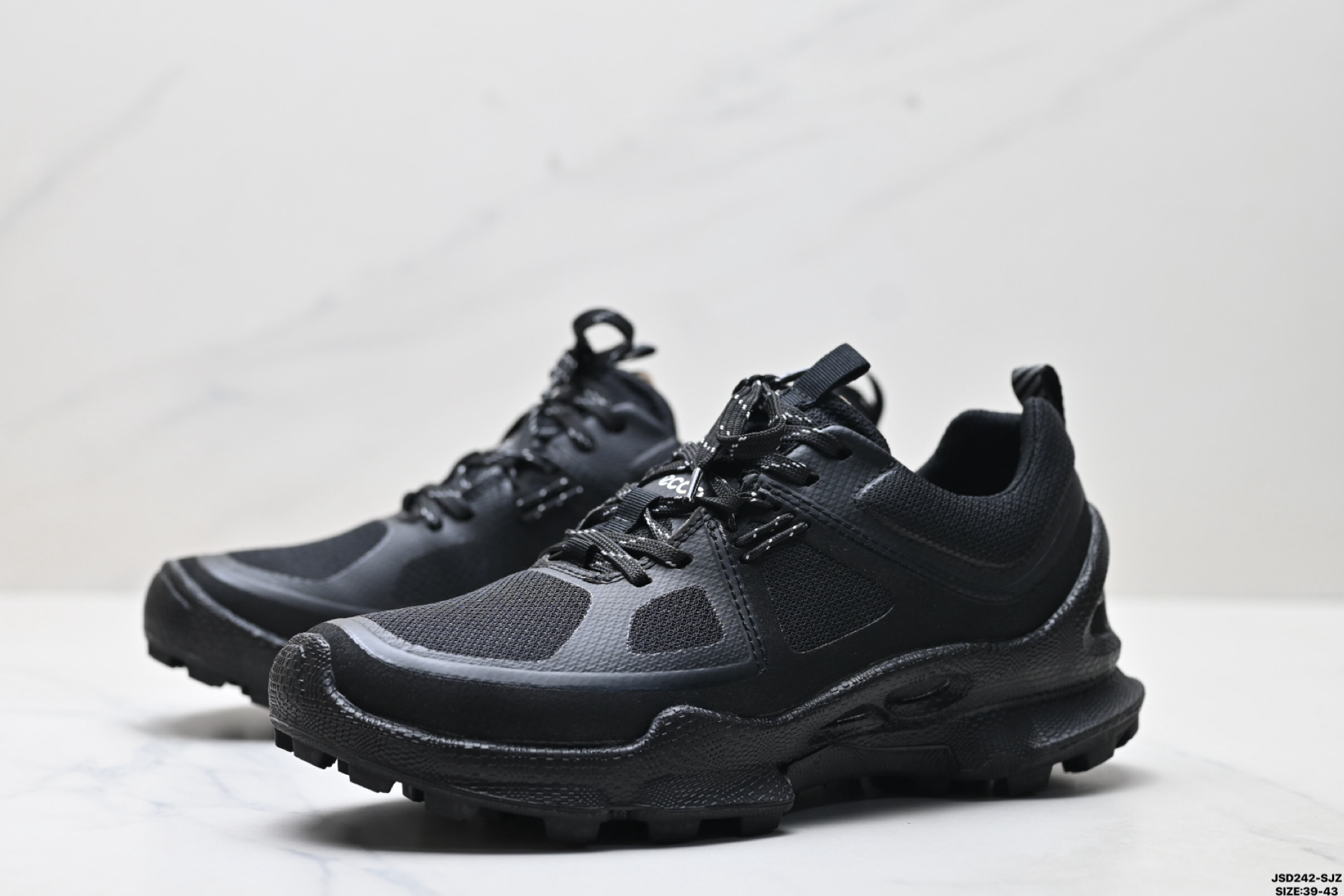 Ecco Biom C-Trail Zapatillas de Senderismo de Cuero para Hombre, Negras 5 i1754929985327 9305 0 3