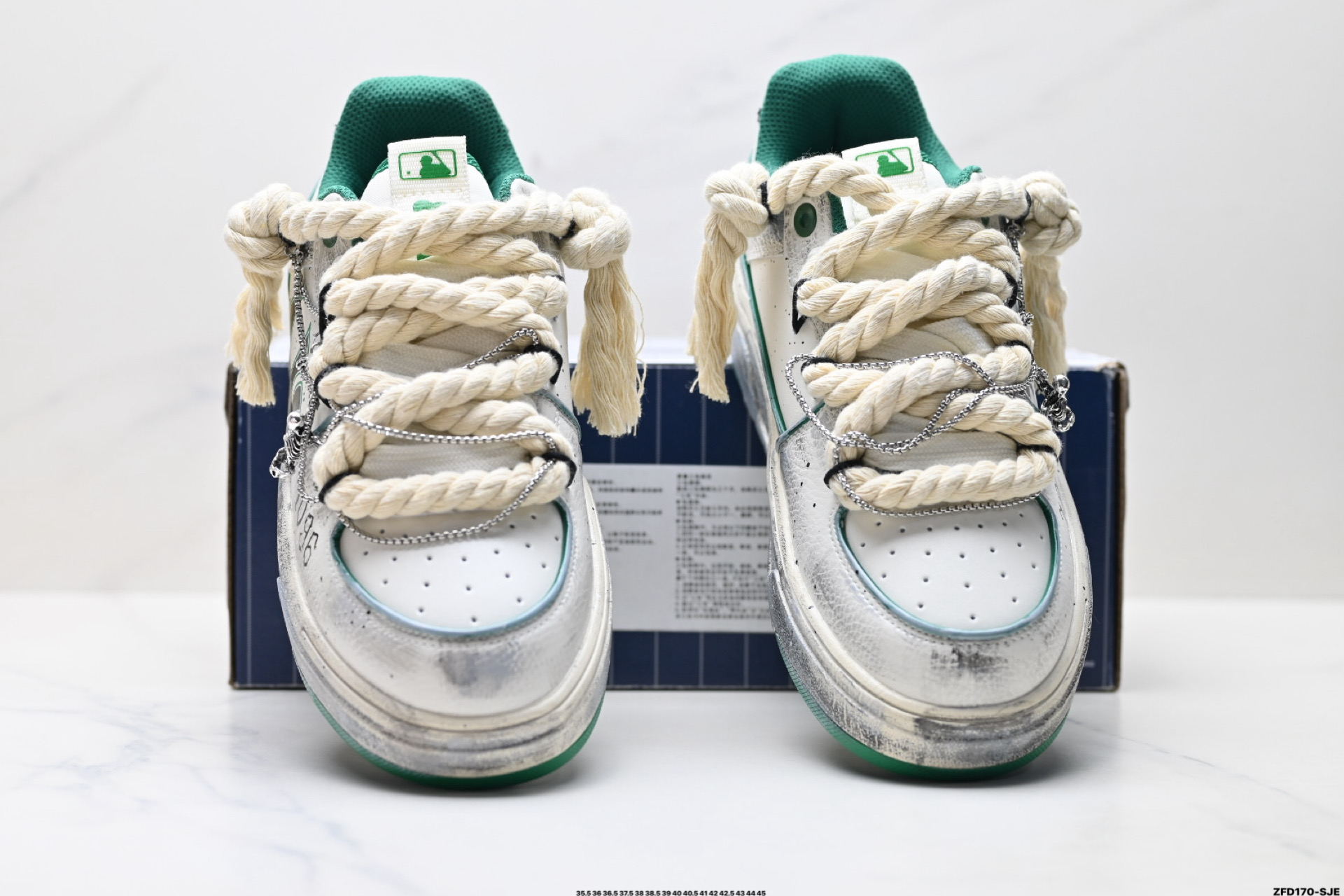 MLB Chunky Liner PU ‘DIY定制’ 简约时尚 百搭 包裹性保暖防滑防水减震 低帮 板鞋 3ASXCA12N