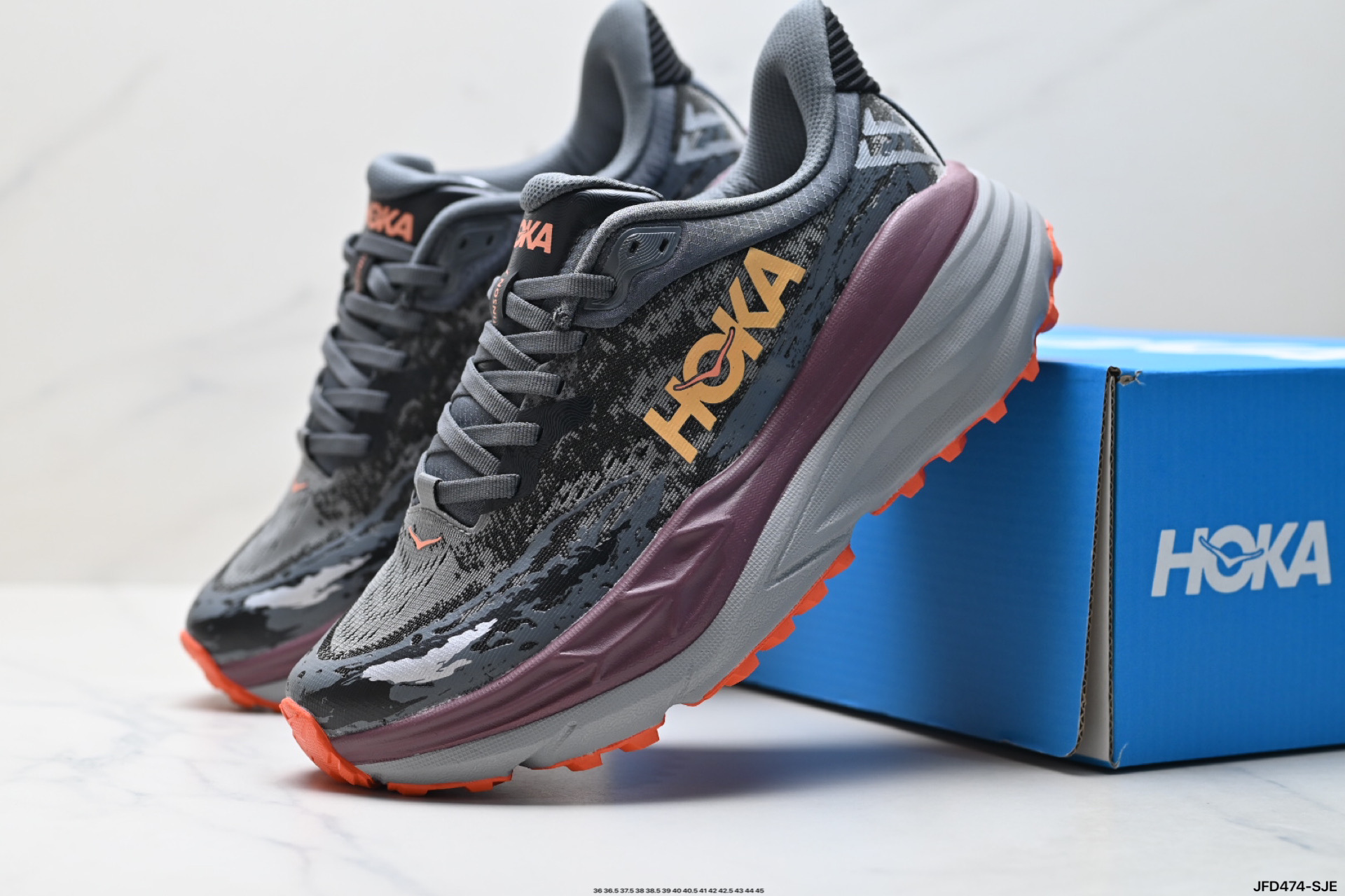 Hoka STlNSON 7越野跑鞋缓震稳定轻便舒适透气男士专业训练鞋 1141530