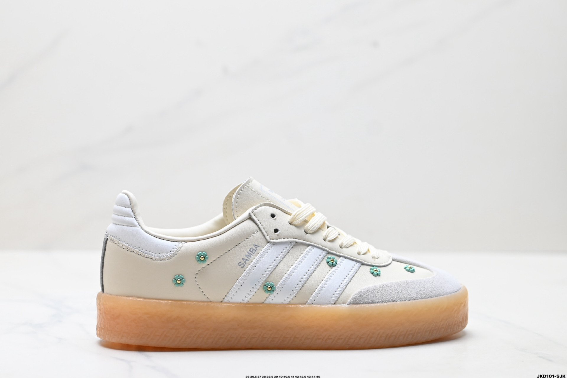 Adidas Originals Samba XLG 桑巴舞系列阿迪达斯 三叶草 绅士德训足球风百搭低帮休闲运动板鞋 JS3953