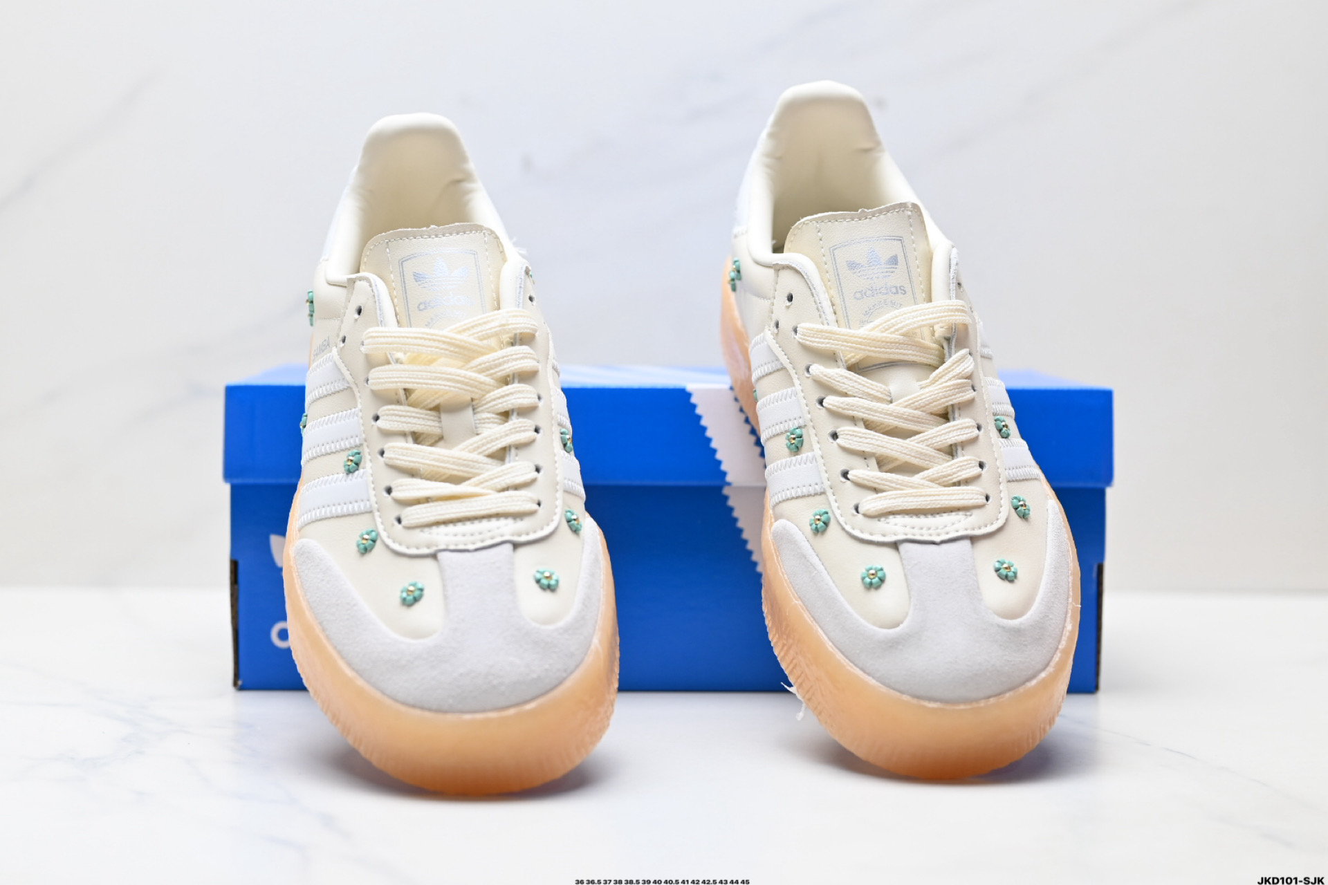 Adidas Originals Samba XLG 桑巴舞系列阿迪达斯 三叶草 绅士德训足球风百搭低帮休闲运动板鞋 JS3953