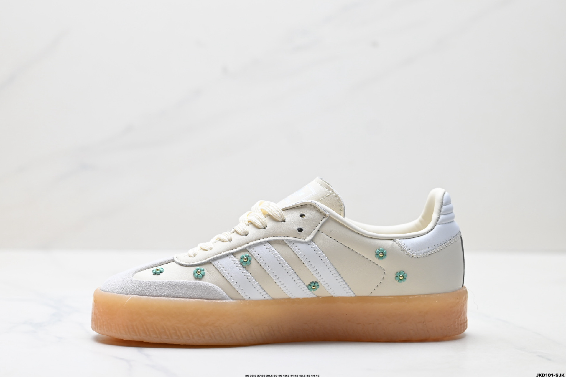 Adidas Originals Samba XLG 桑巴舞系列阿迪达斯 三叶草 绅士德训足球风百搭低帮休闲运动板鞋 JS3953