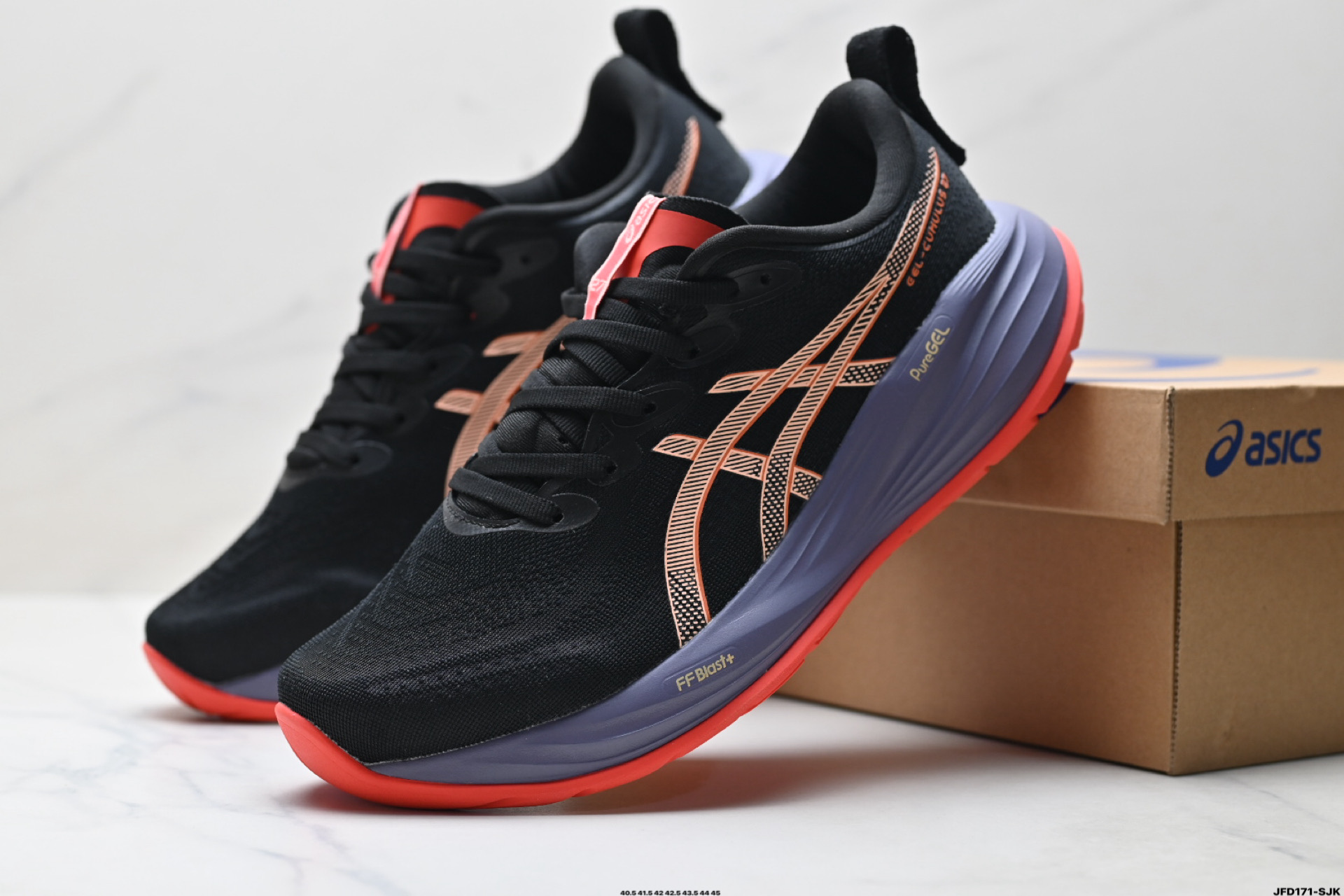 Asics Gel-Nimbus 27 舒适防滑耐磨低帮休闲跑步鞋 1011B960-001