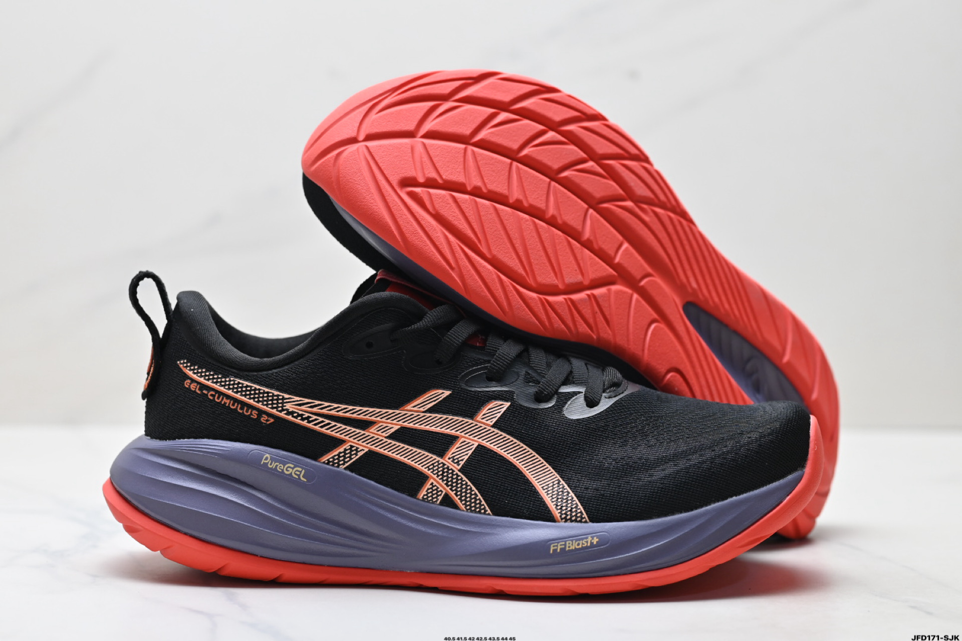 Asics Gel-Nimbus 27 舒适防滑耐磨低帮休闲跑步鞋 1011B960-001