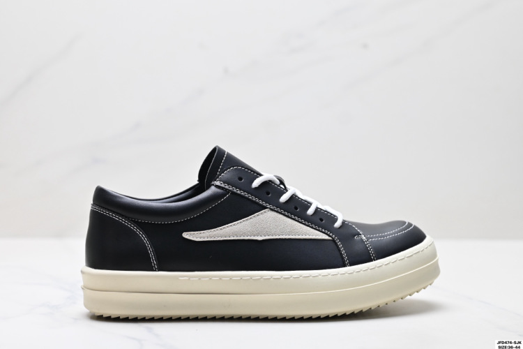 Rick Owens Zapatillas Casuales de Cuero, Cómodas y Transpirables 24 Rick Owens Zapatillas Casuales de Cuero, Cómodas y Transpirables