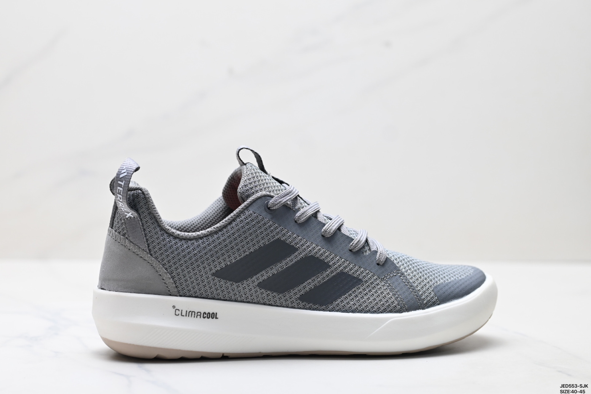 ADIDAS TERREX BOAT LACE CLIMACOOL系列 阿迪达斯 织物 耐磨透气 低帮 公路跑步鞋 JI3499