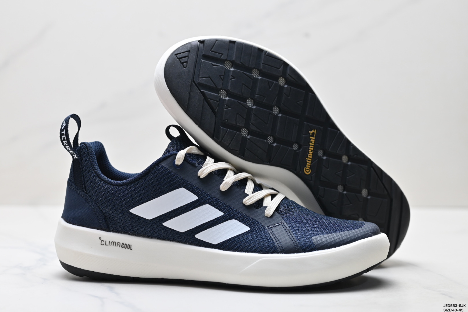 ADIDAS TERREX BOAT LACE CLIMACOOL系列 阿迪达斯 织物 耐磨透气 低帮 公路跑步鞋 JI3499