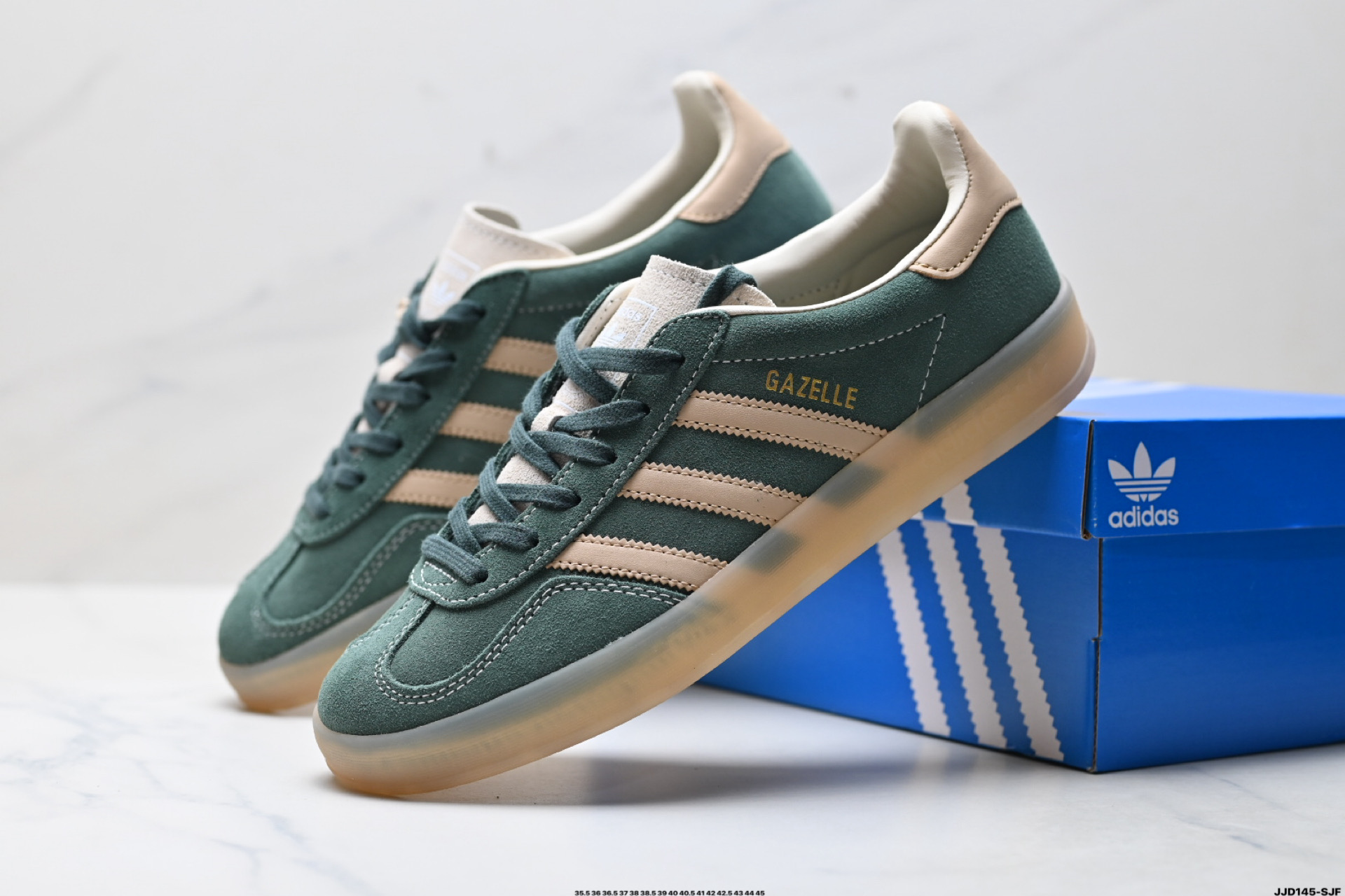 Adidas Originals Gazelle Indoor 三叶草休闲防滑耐磨低帮板鞋 JH5402
