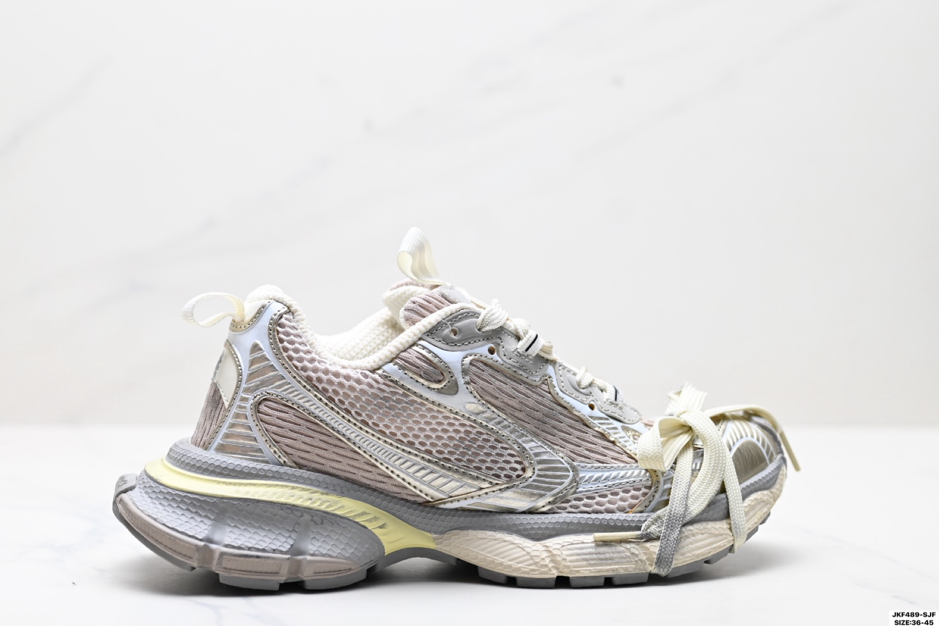 真标✅Balenciaga 巴黎世家 Phantom Sneaker 复古老爹鞋 巴黎世家3XL 官方全套配件鞋盒 鞋带 防尘纸配套齐全 货号:734734 W3XL4 9191 ID:JKF489-SJF