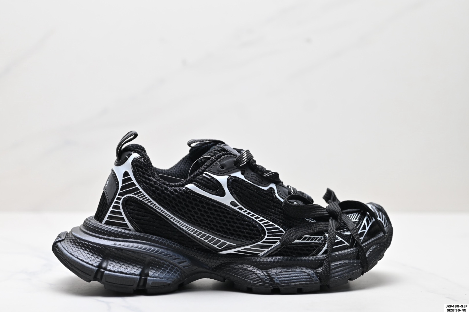 真标✅Balenciaga 巴黎世家 Phantom Sneaker 复古老爹鞋 巴黎世家3XL 官方全套配件鞋盒 鞋带 防尘纸配套齐全 货号:734734 W3XL4 9191 ID:JKF489-SJF