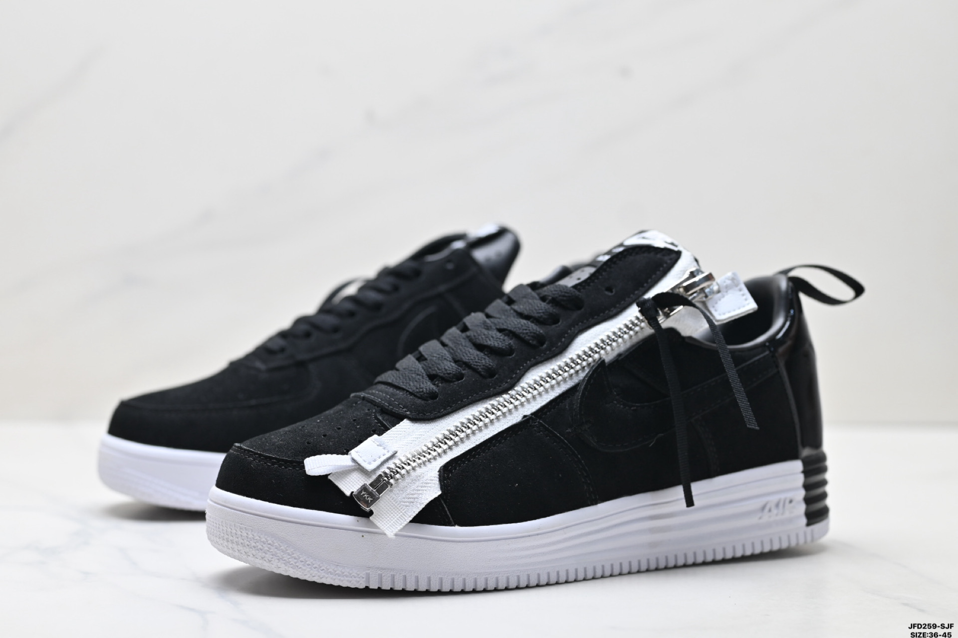 180 Acronym x Nike Lunar force 1 空军联名款 拉链 休闲 包裹性耐磨 低帮 板鞋 AJ6247-100
