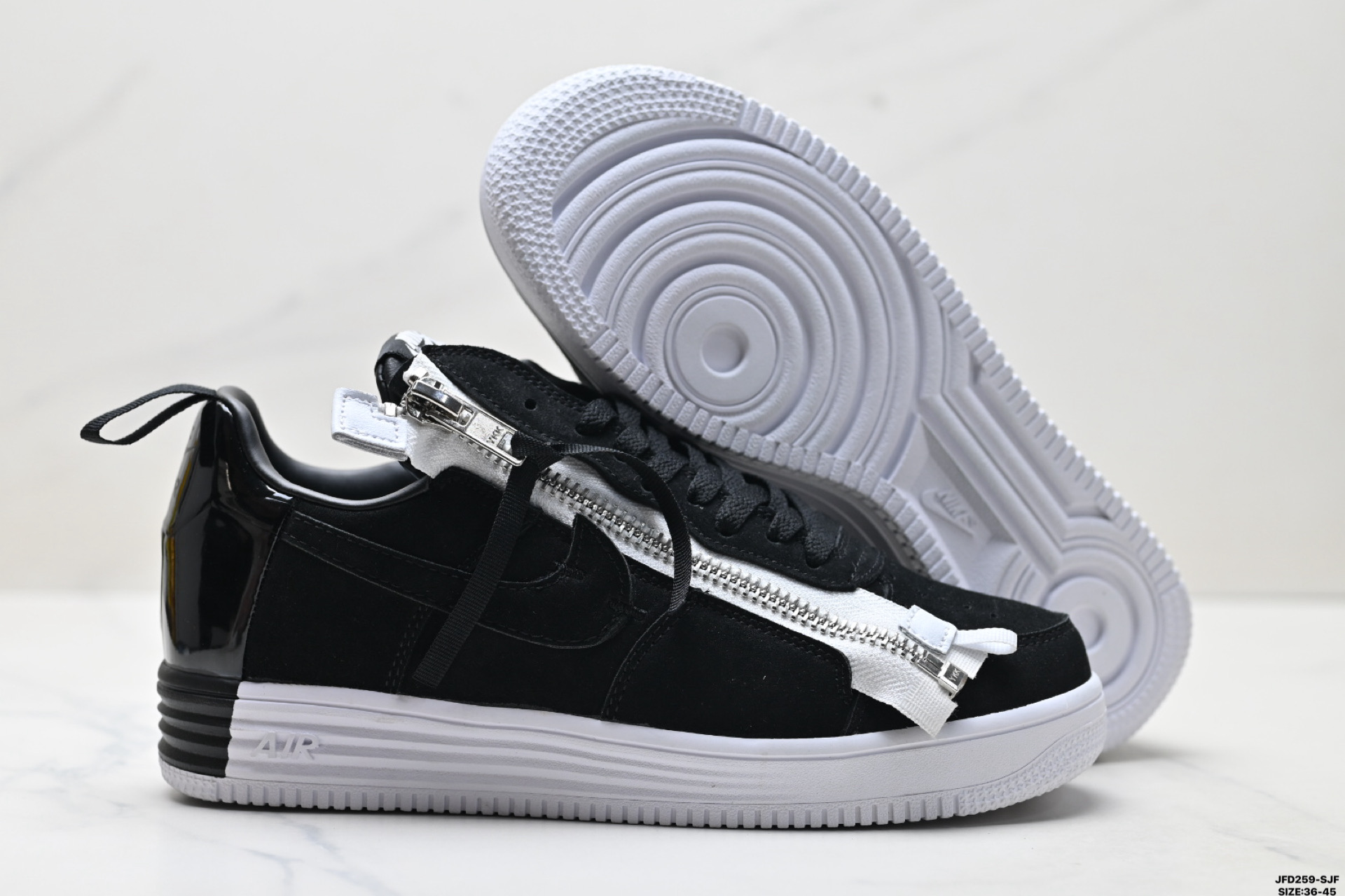 180 Acronym x Nike Lunar force 1 空军联名款 拉链 休闲 包裹性耐磨 低帮 板鞋 AJ6247-100