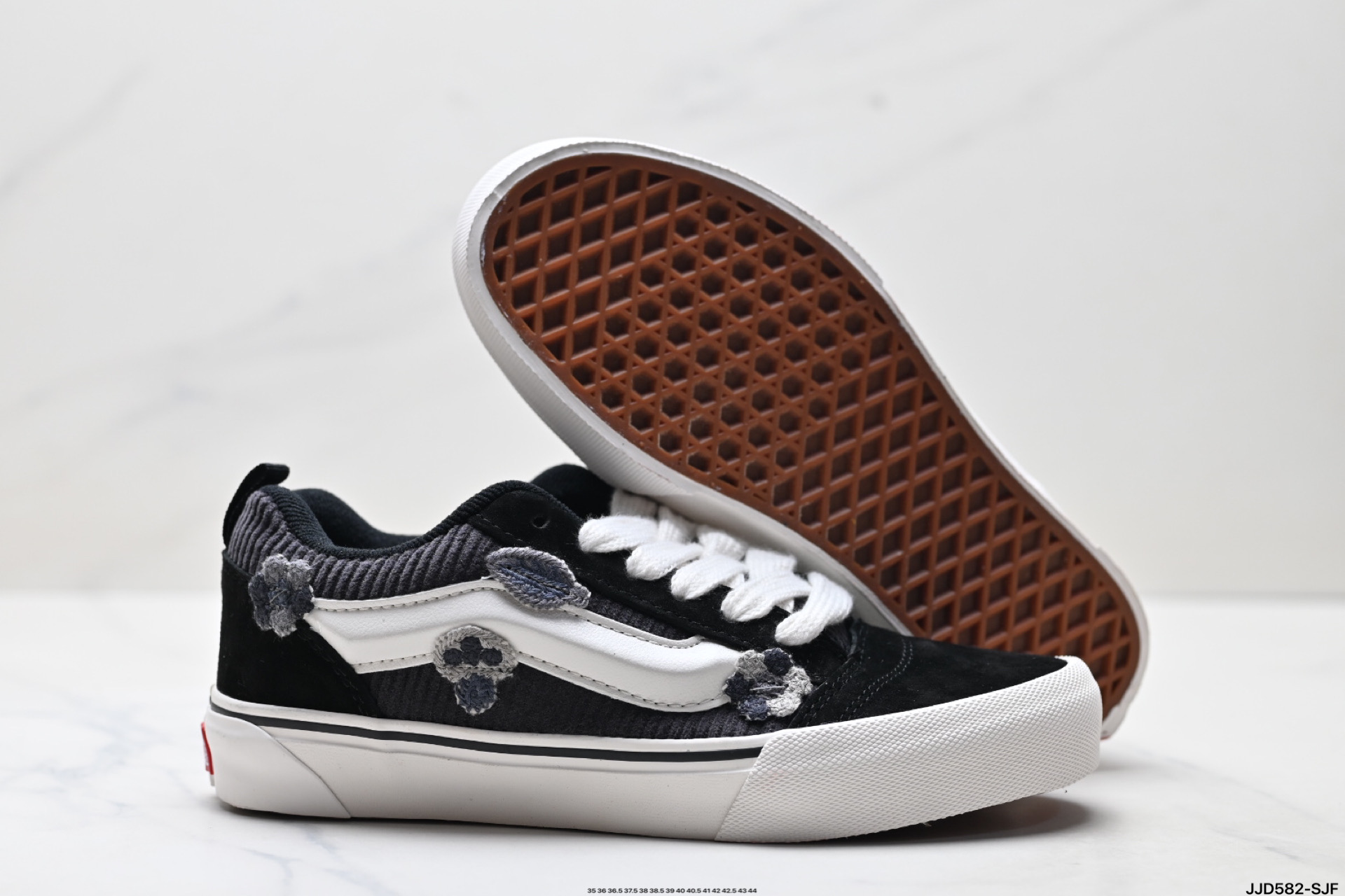 范斯Vans Knu-Skool 翻毛皮 耐磨 低帮 板鞋