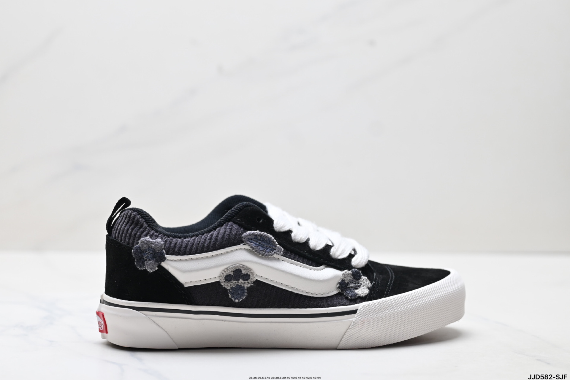 范斯Vans Knu-Skool 翻毛皮 耐磨 低帮 板鞋