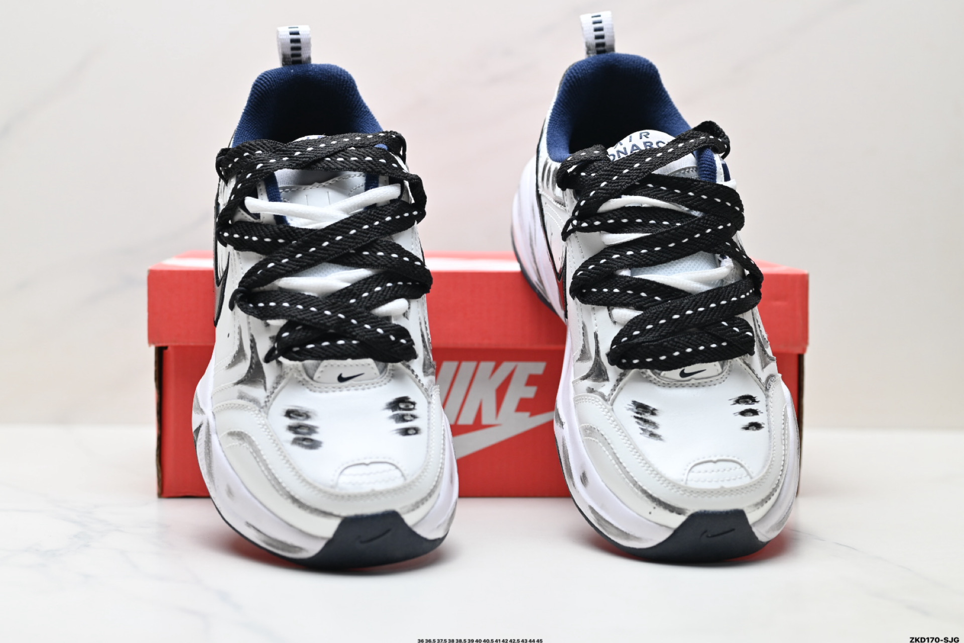 Nike M2K ‘DIY’定制 Tekno耐克复古潮流百搭休闲运动旅游老爹鞋 415445-102