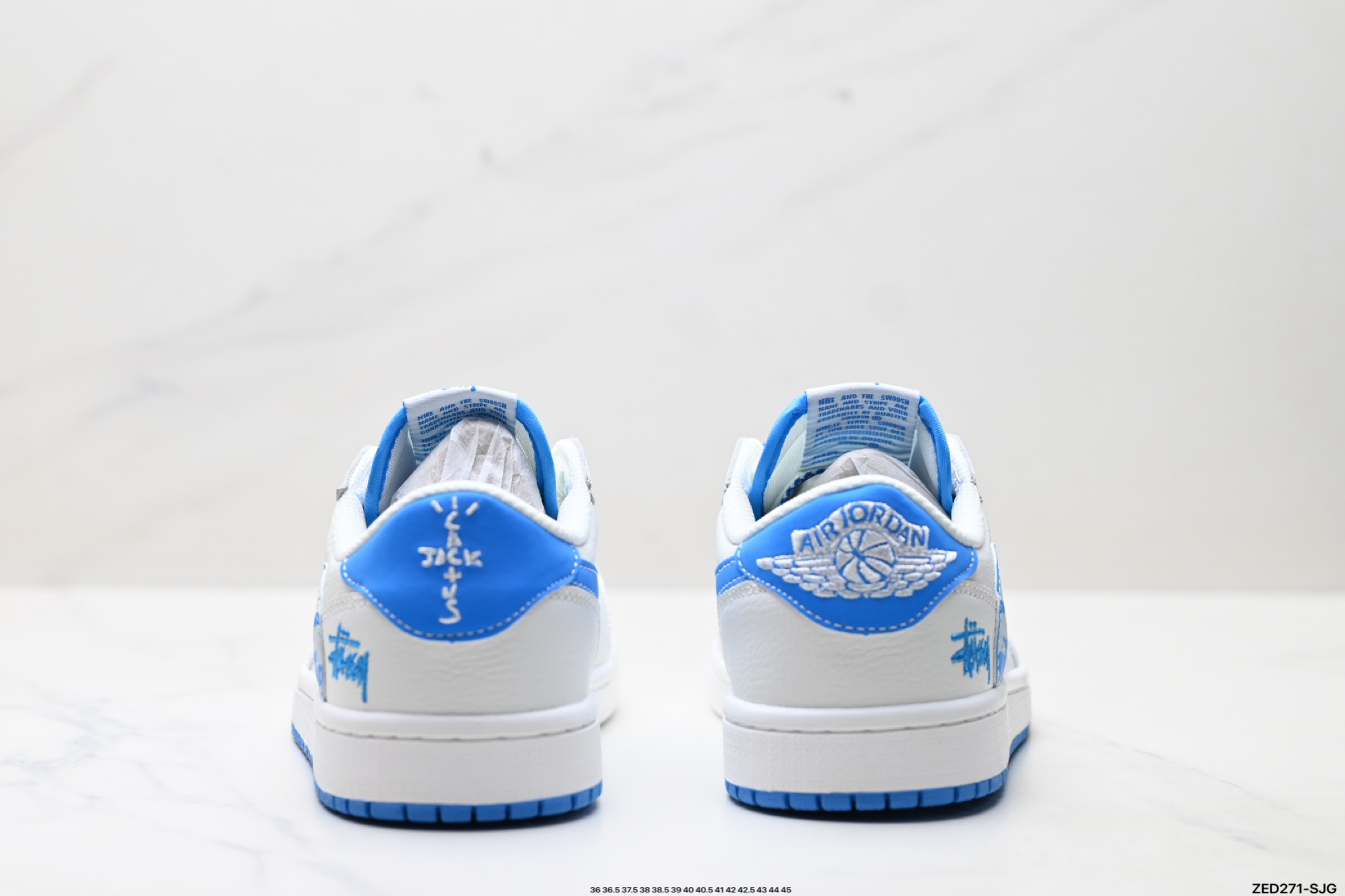 Nike Air Jordan 1 x Travis Scott AJ1倒勾 乔一倒钩 ‘DIY’定制 耐克 低帮文化篮球鞋 DZ5899-007