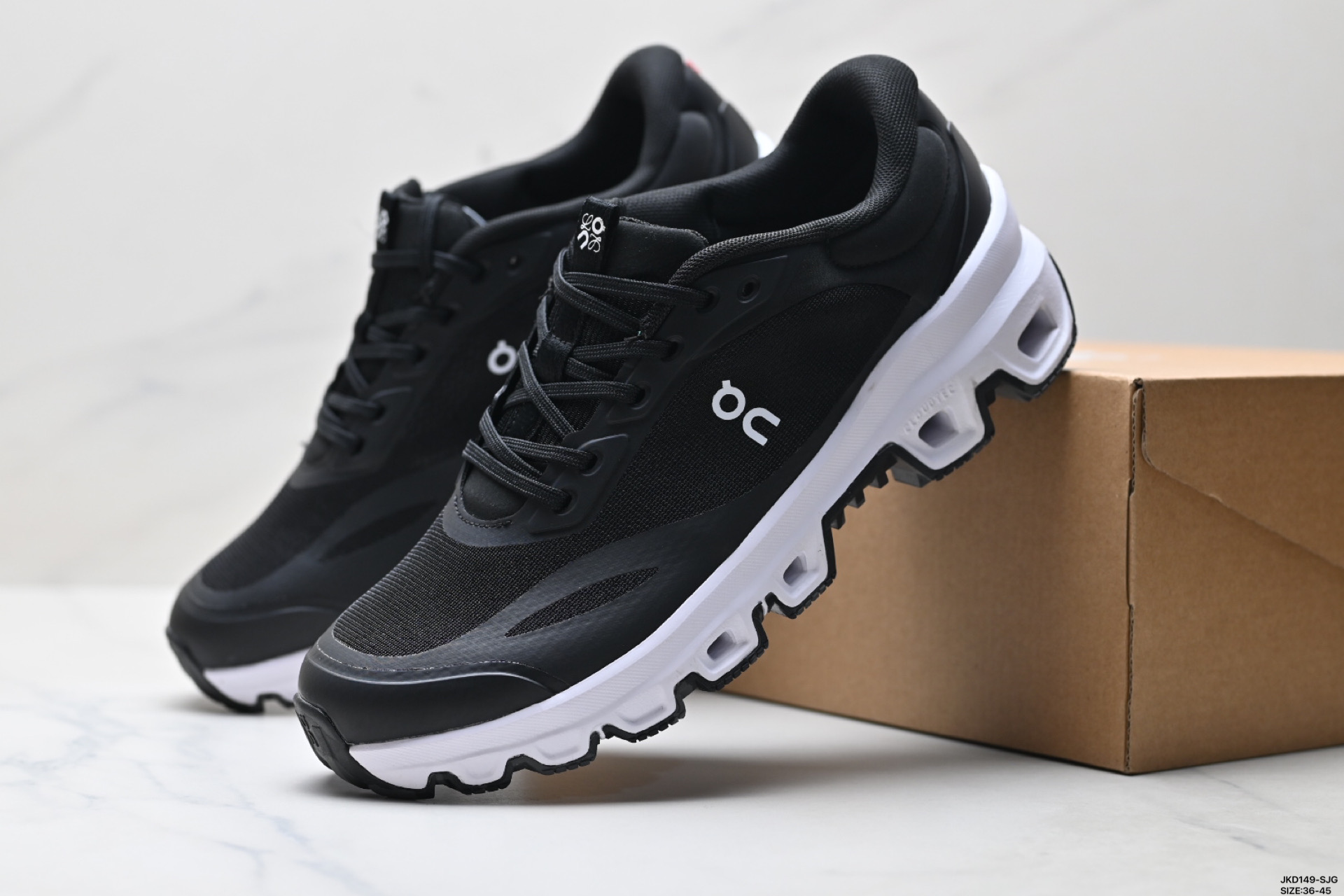 On昂跑 x LOEWE罗意威 Cloudventure 2.0 圆头系带 低帮休闲鞋