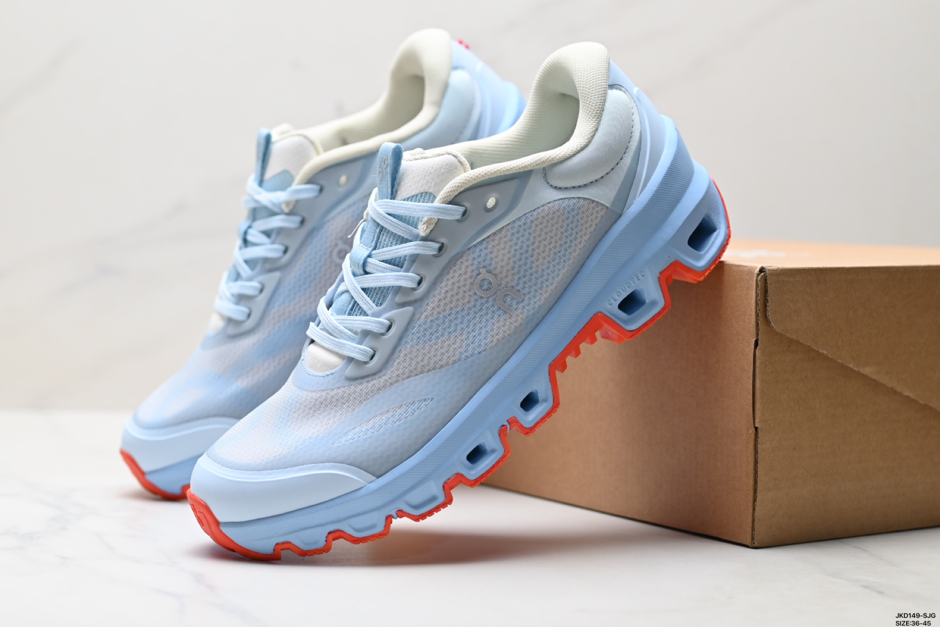 On昂跑 x LOEWE罗意威 Cloudventure 2.0 圆头系带 低帮休闲鞋