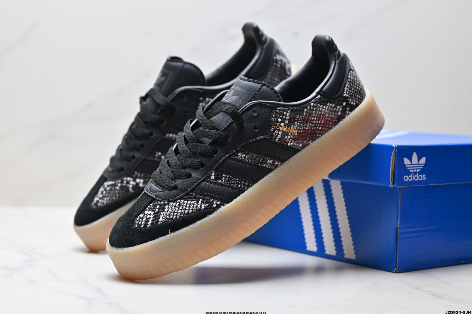 150 Adidas Originals Sambae 桑巴舞系列阿迪达斯 三叶草 绅士德训足球风百搭低帮休闲运动板鞋 JQ0257